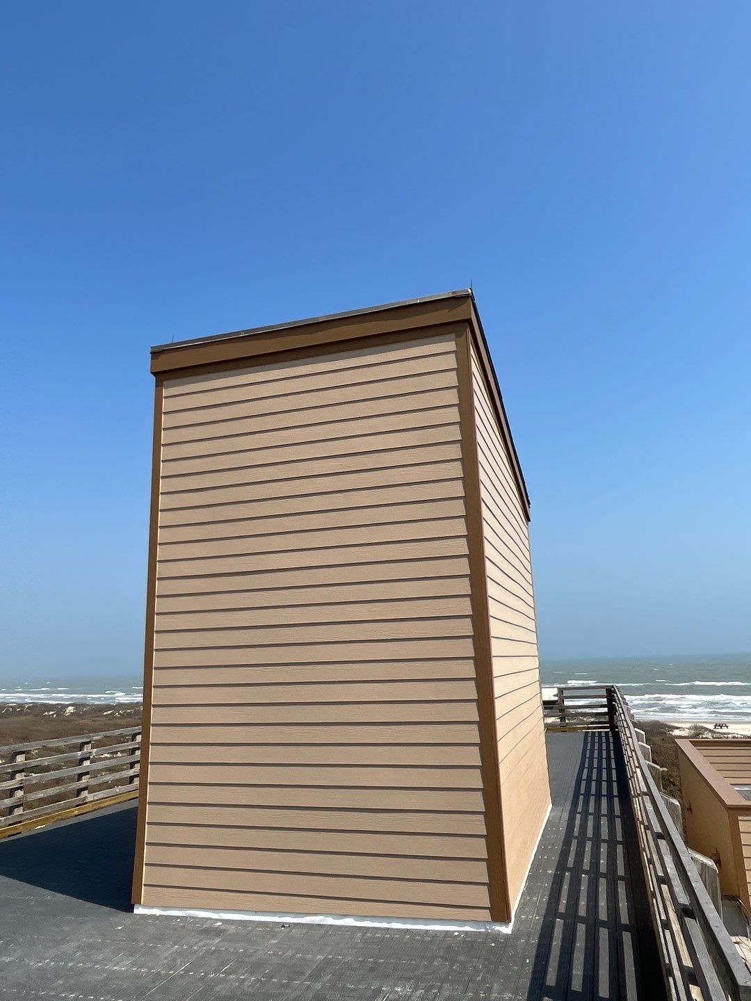Padre Island National Seashore Malaquite Visitor Center Exterior remodel by Bayfront Roofing and Construction