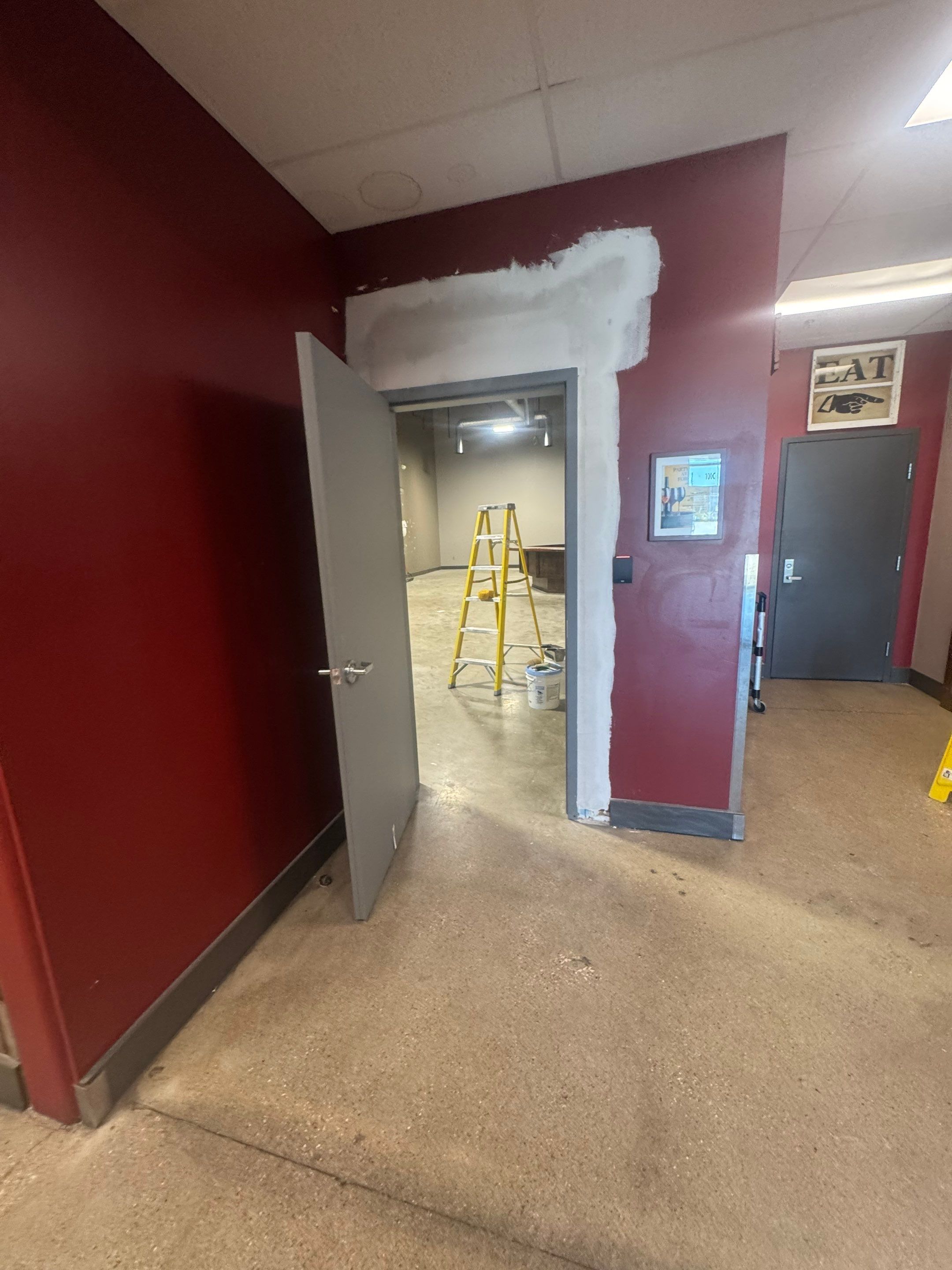Commercial Interior Repaint after drywall work  by Midwest Paint LLC