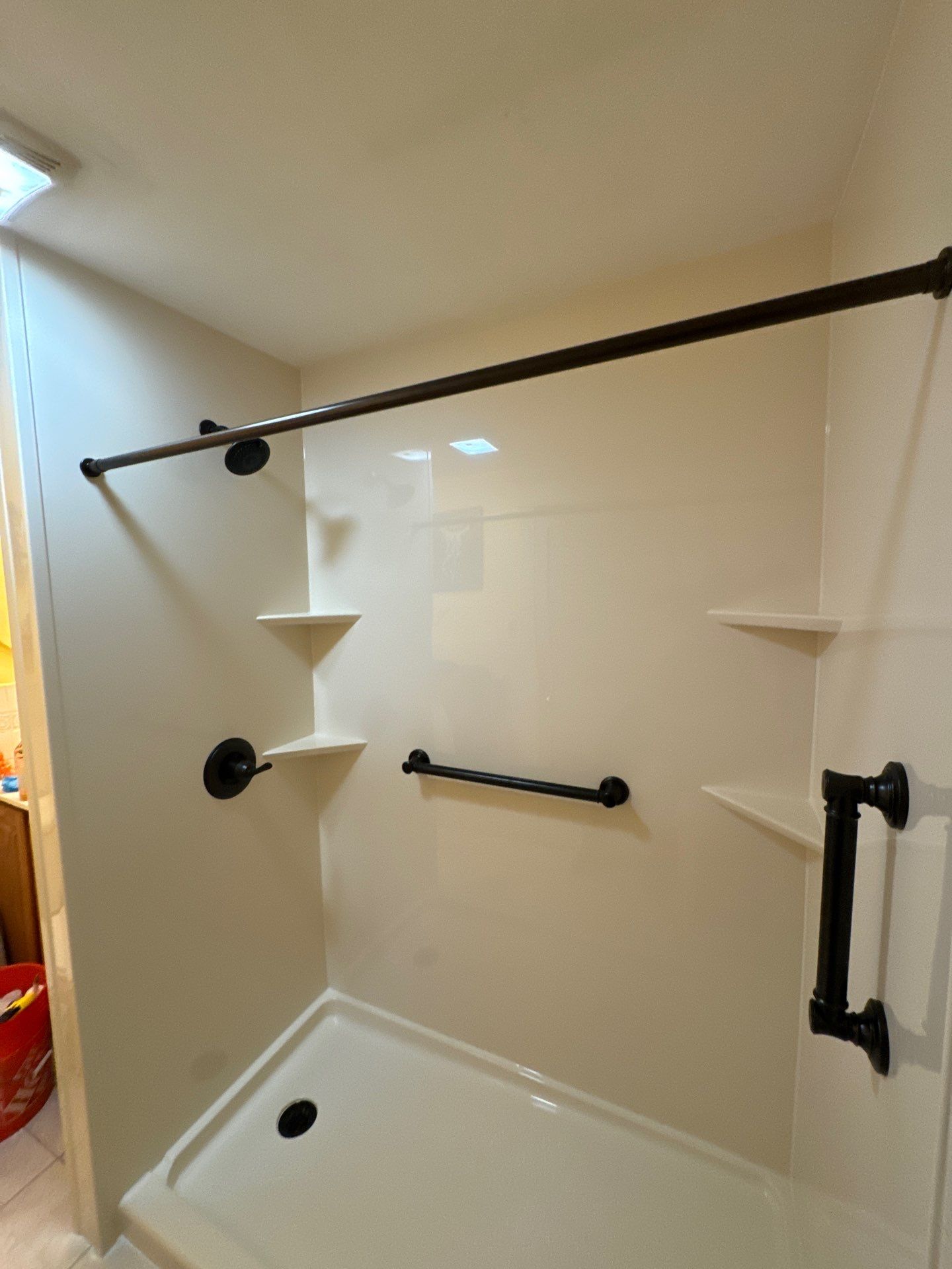 Tub to Walk-In Shower Installation in Springfield, MA  by Yankee Home Improvement
