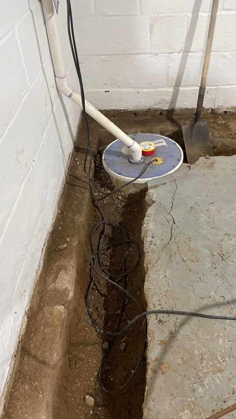 Interior Drain Tile & Yard French Drain in St. Paul, MN by Waterproofing Northeast