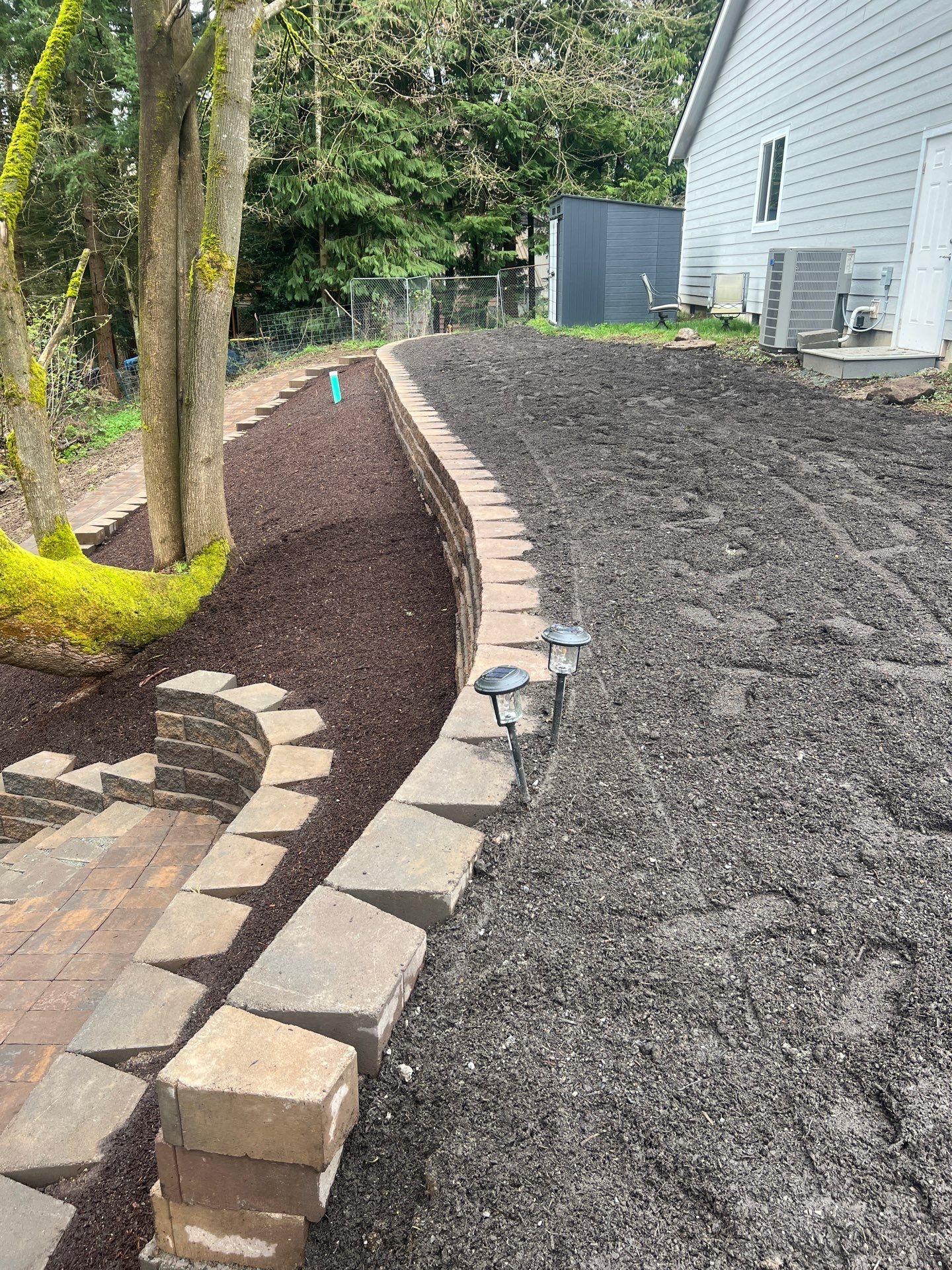 Retaining Wall and Backyard Renovation | Everett  by Jireh Asphalt & Concrete Inc 
