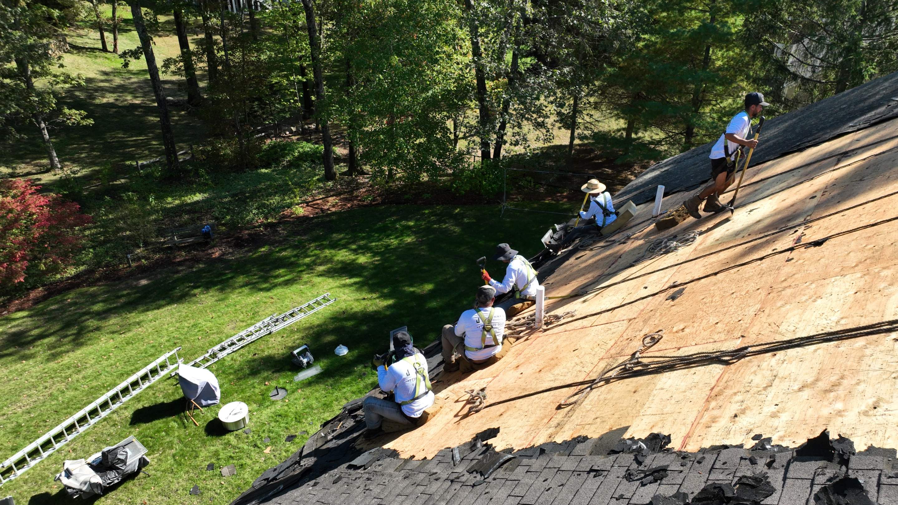 Two-Layer Tear-Off & Full Roof Replacement in Andover, MA – Owens Corning Duration, Onyx Black by JOHNNYS PRO