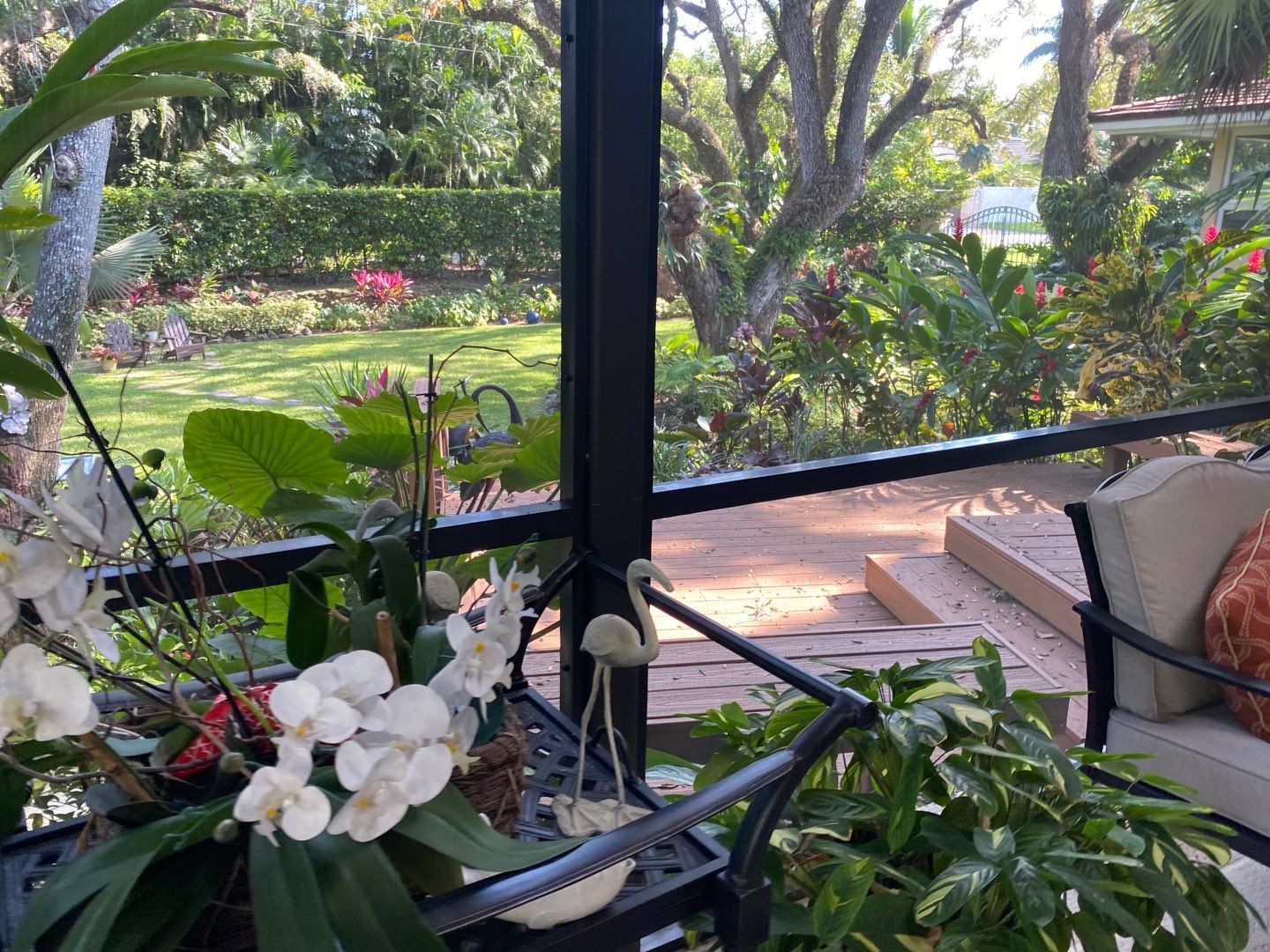Tropical Residential Landscape in Pinecrest by Nature's Dream Landscape and Tree Service