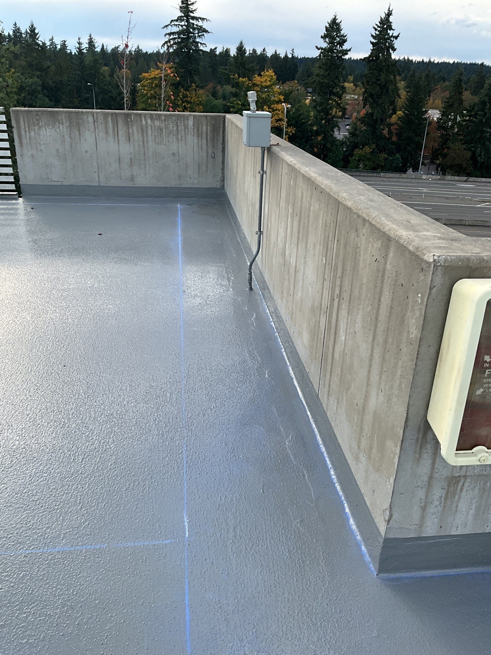 Corti Construction | Striping for Concrete Parking Lot by Jireh Asphalt & Concrete Inc 