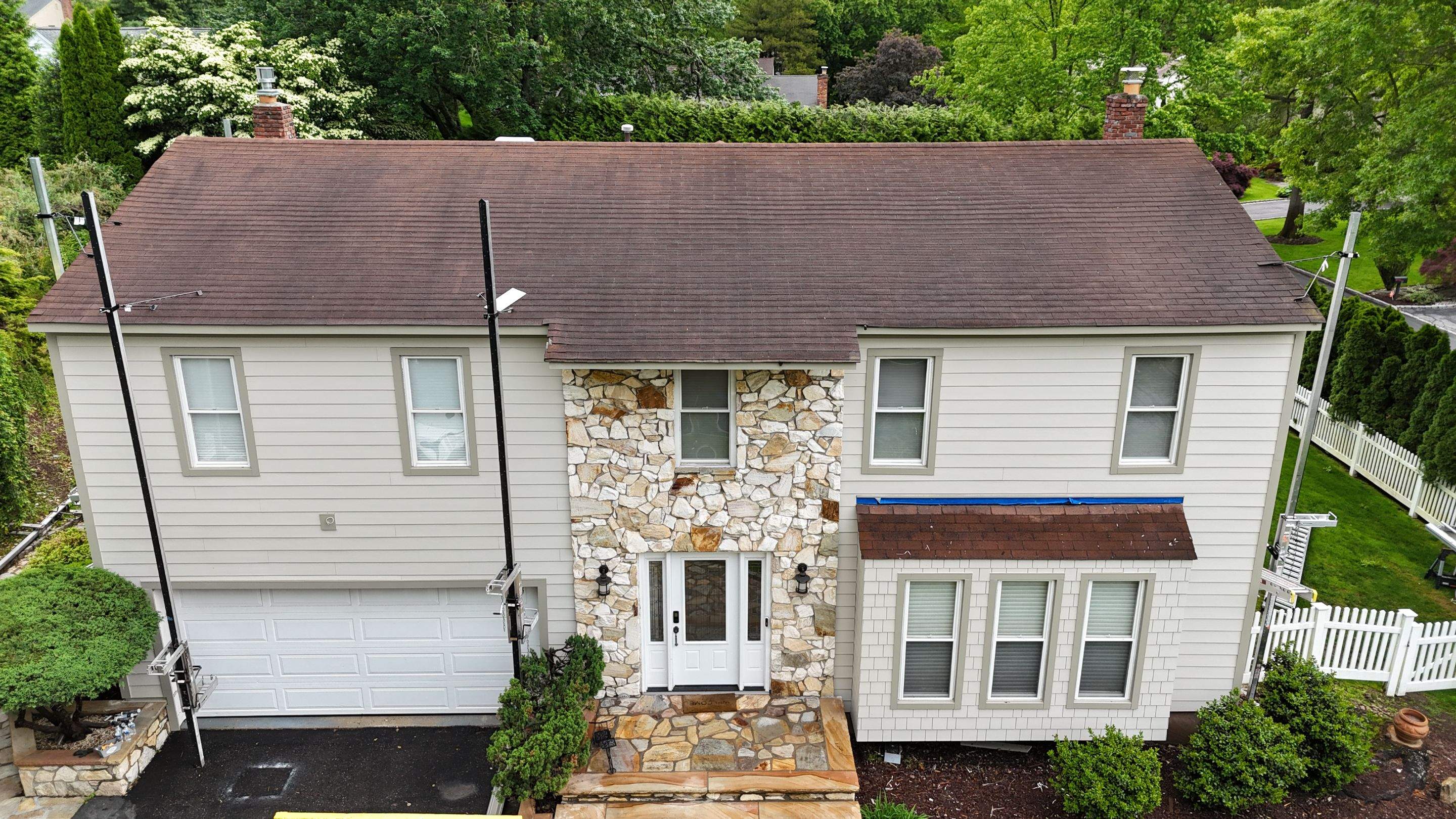 Project in White Plains by The Energy Efficient Roofer & George's Seamless Gutters