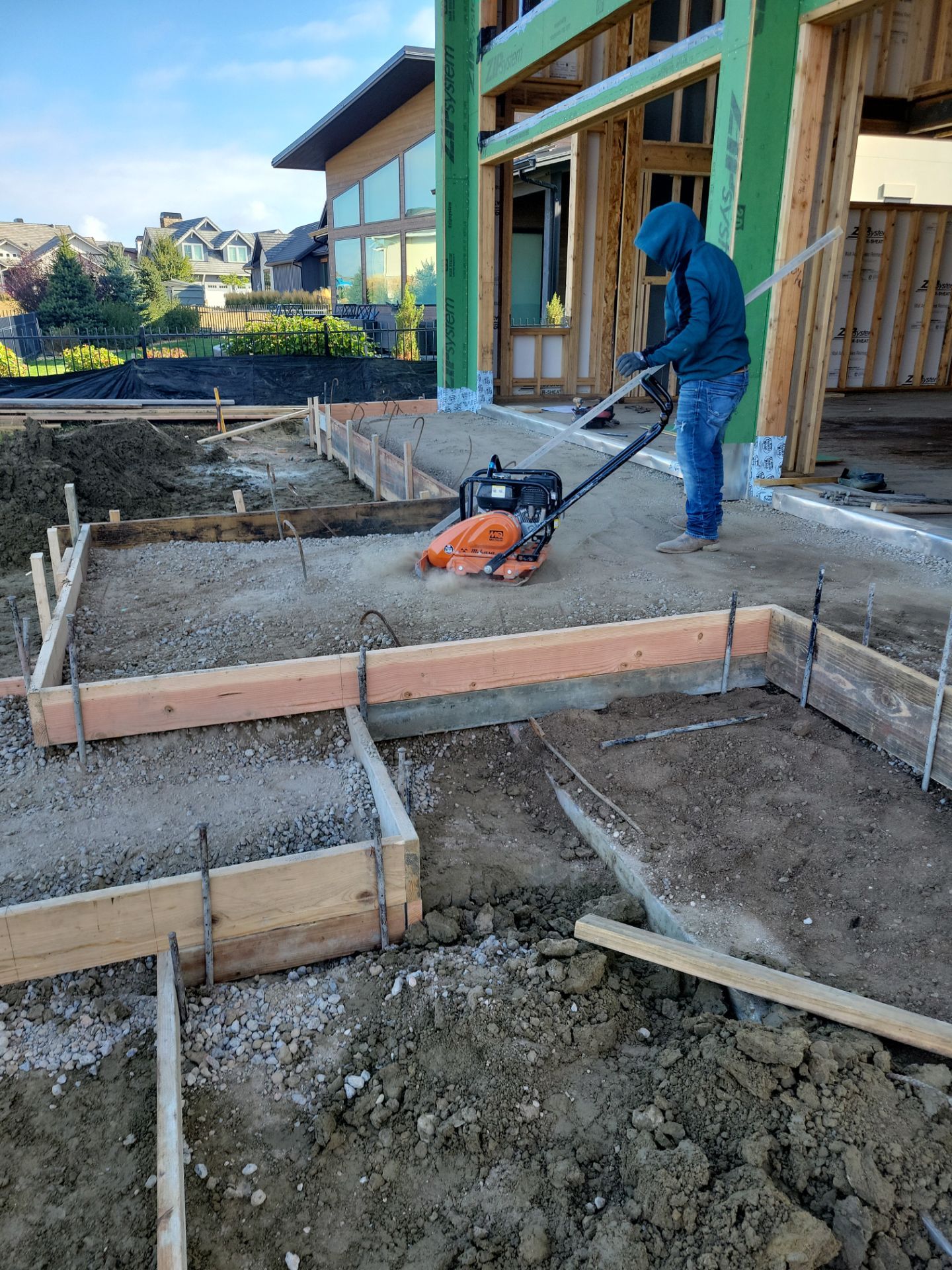 Stamped Concrete Patio and Custom Walkway Installation in Berthoud, Colorado by Center Line Concrete