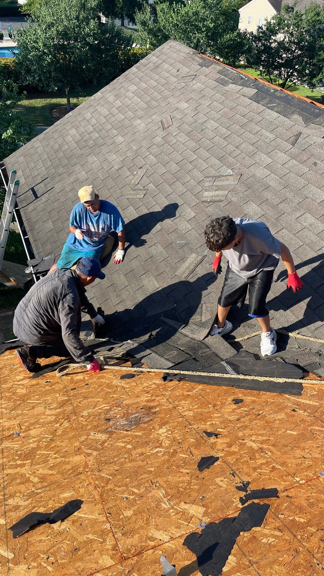 Roof replacement and interior repair by hail and wind damage by Just Brilliant Restoration JBR