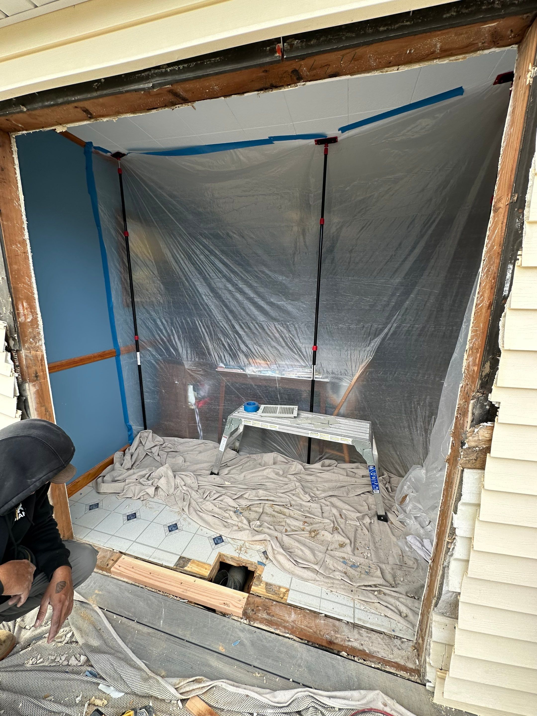 New Deck with Sliding Patio Door by deck guardian