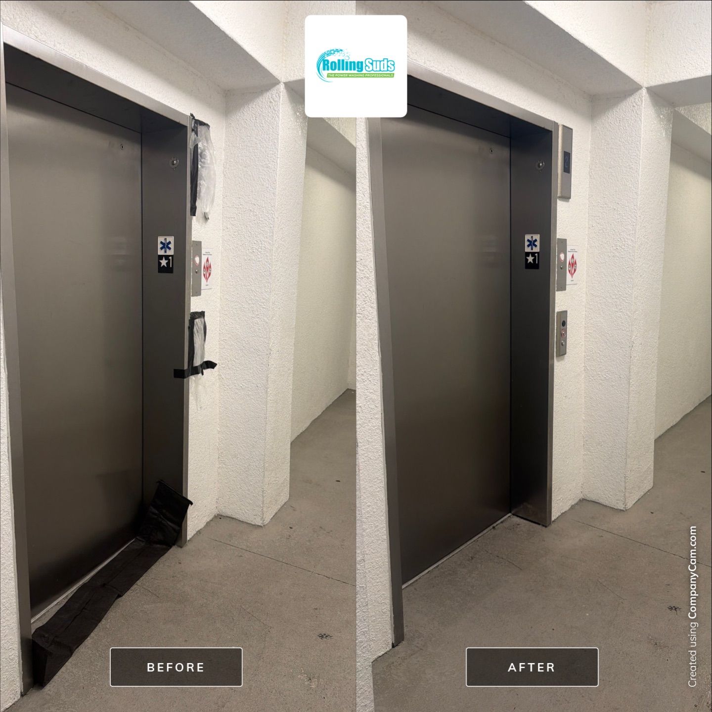 Apartment Flat Work by Rolling Suds Power Washing of Naples - Fort Myers