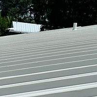 24ga 1.5" Mechanical Seam Solar White by Total Roofing System The Metal Roof Experts