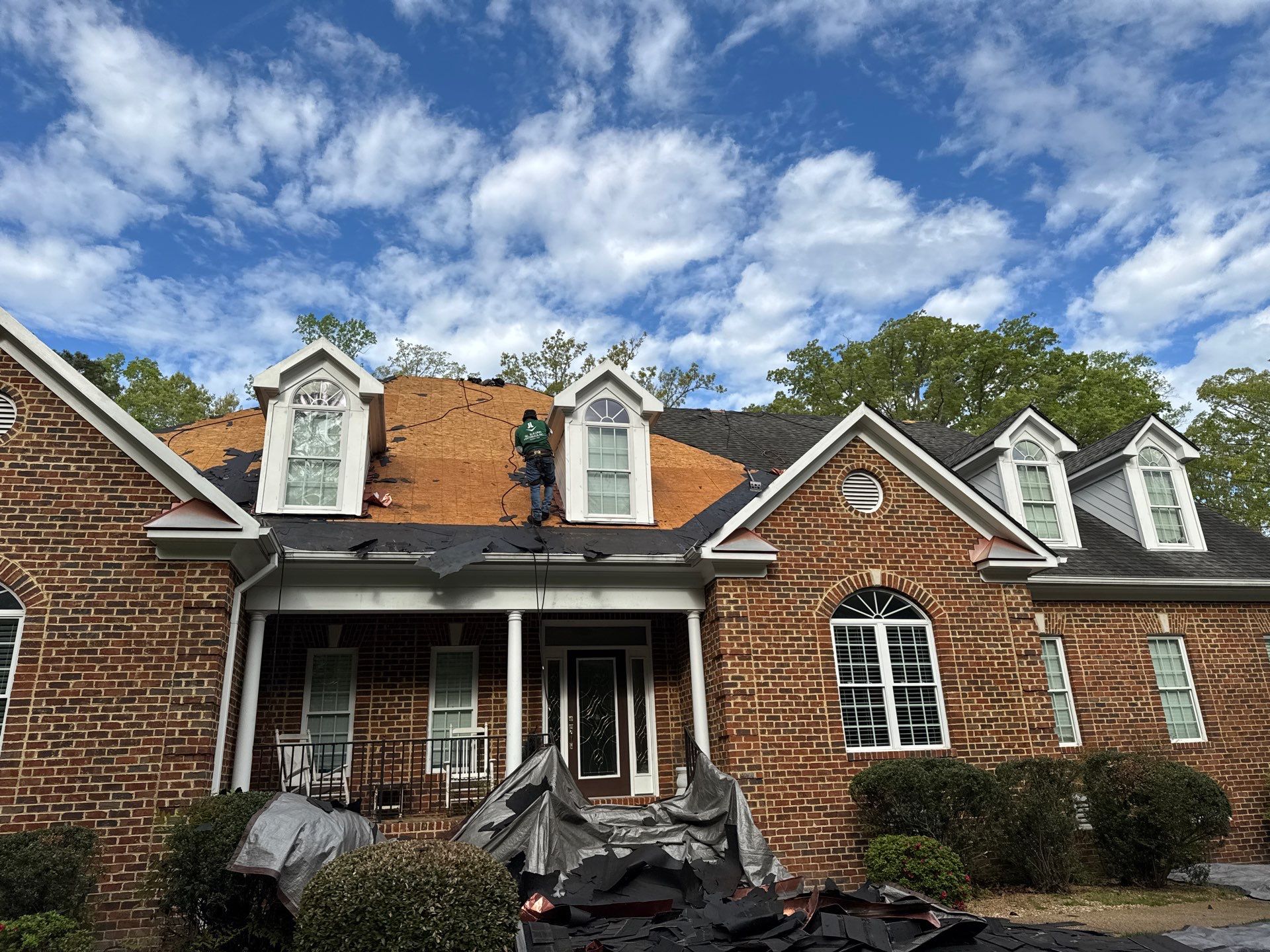 Comprehensive Roof and Gutter Replacement After Tree Damage in Midlothian by Cade Construction