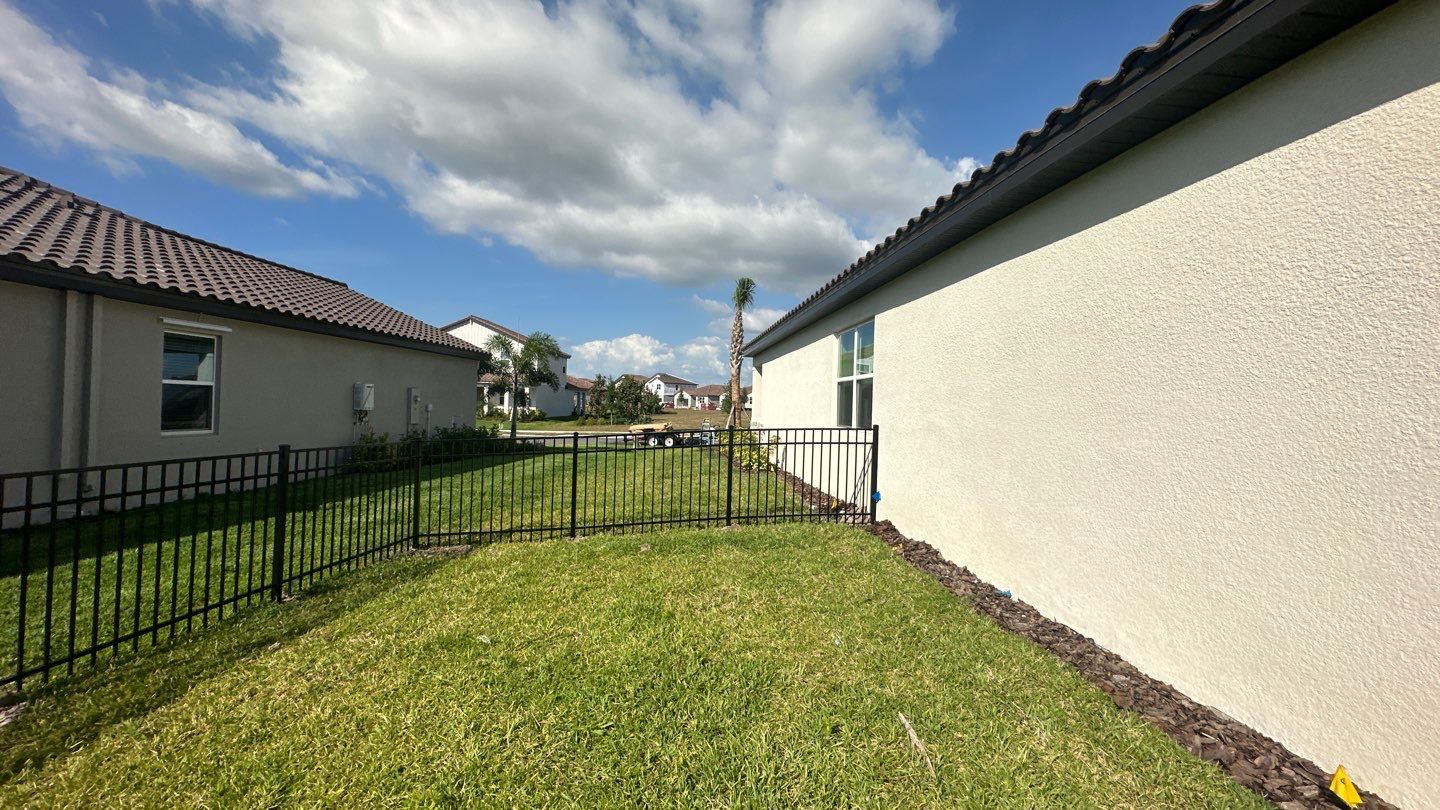 Aluminum Fence Installation using Black 3 Rail Aluminum Fence by Asap fence and gates, LLC