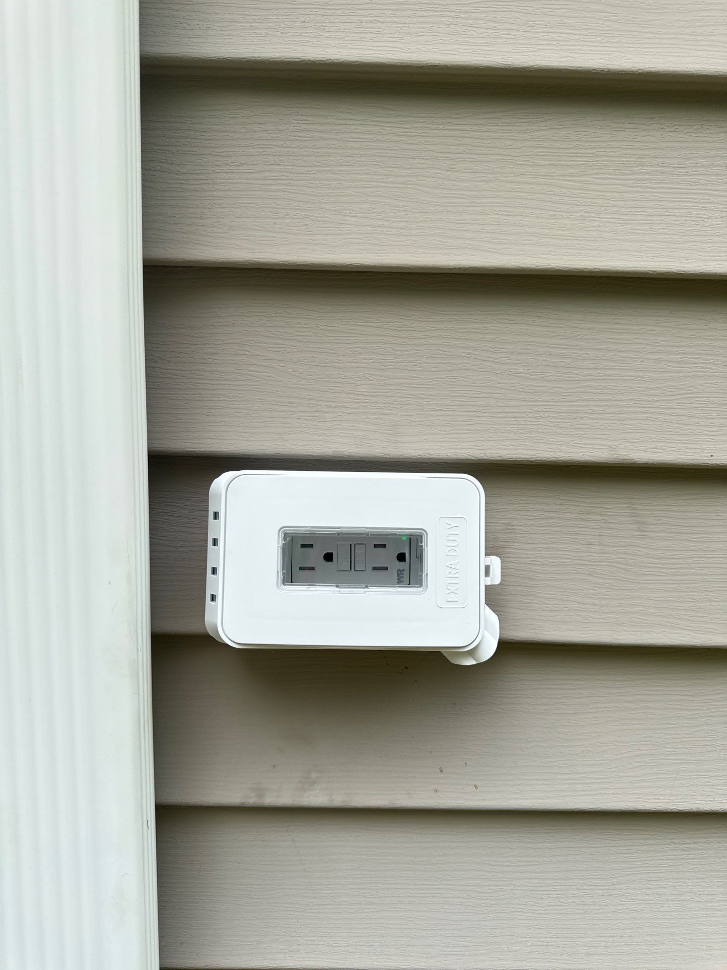 Exterior GFCI outlet installation by Spartan Home Pros