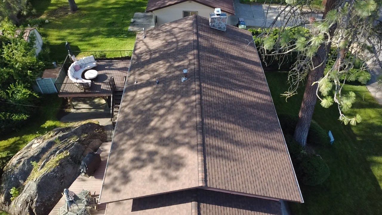 Asphalt Shingle Roof Replacement on Spokane Split-Level Home N Hartley st Spokane, WA 99208  Good - The Cascade System - CertainTeed 50 Year Material Guarantee - Alpine Workmanship Guarantee: 10 Years - Certainteed Landmark® Shingle - Burnt Sienna by Alpine Roofing