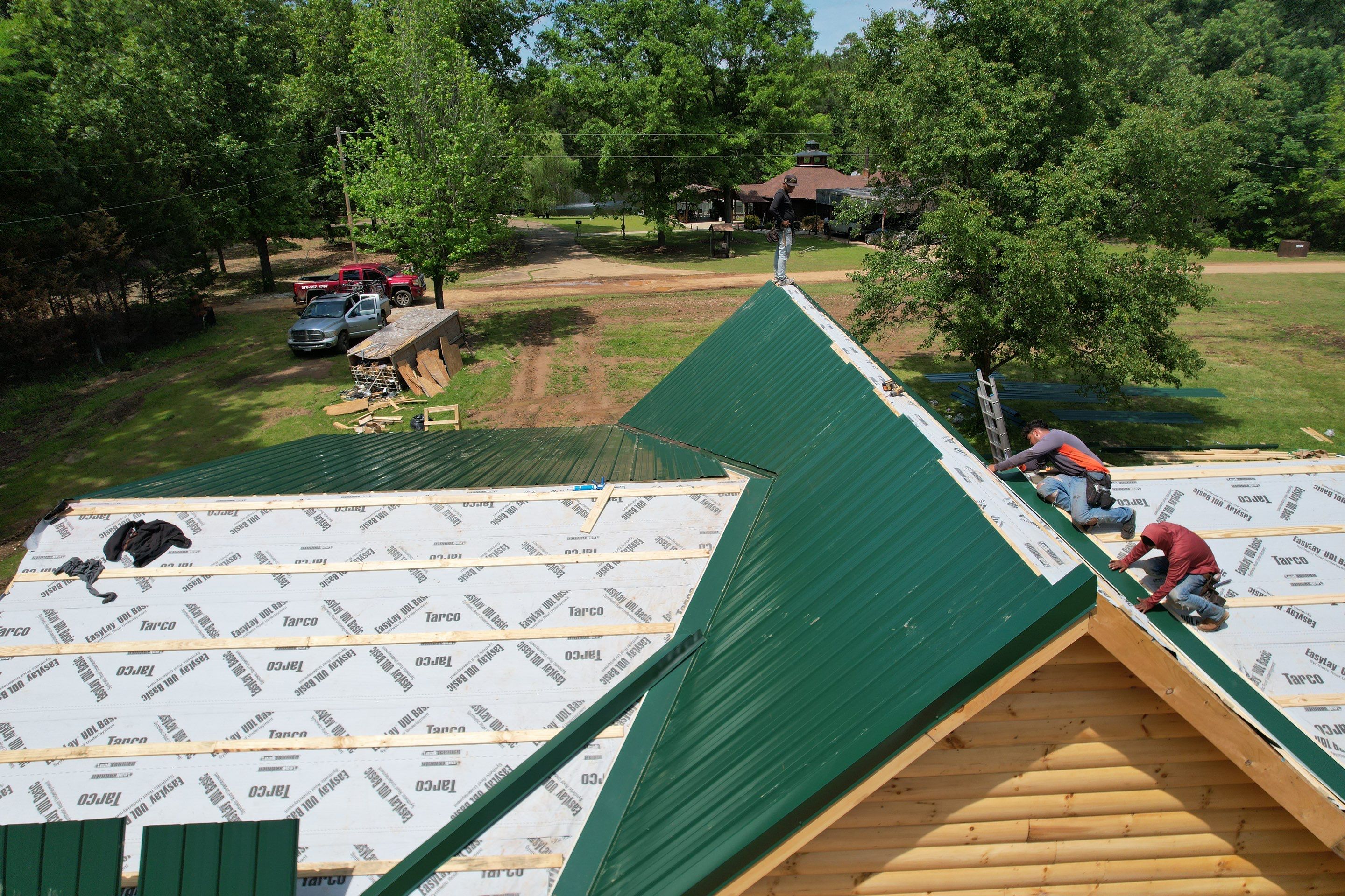 New Home Construction using 29 gauge metal by Hostetler Roofing