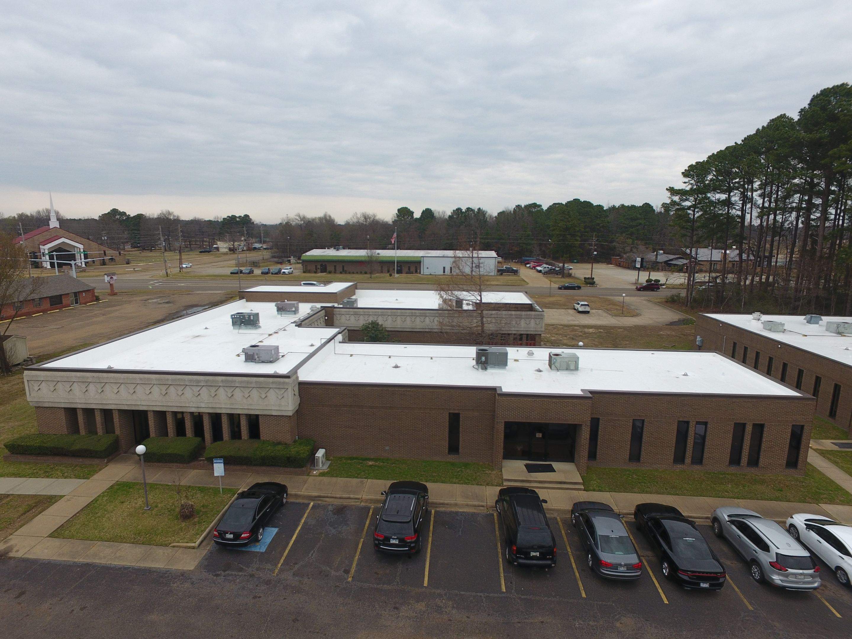 Commercial Roofing Installation using 50 mil PVC by Hostetler Roofing