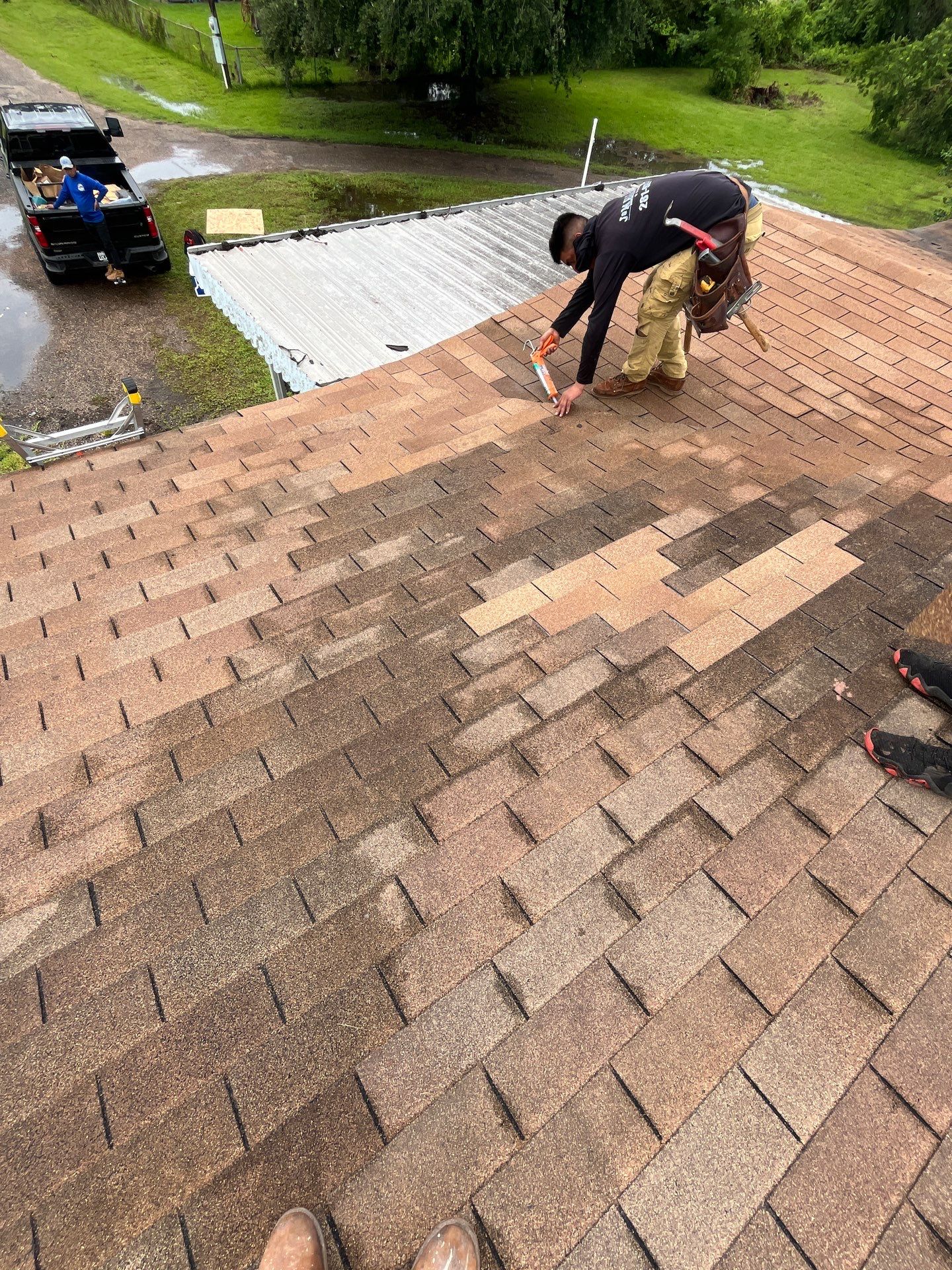 Residential Roofing Repair using Owen's Corning Duration (Lifetime) Shingles by Roof Repair Company
