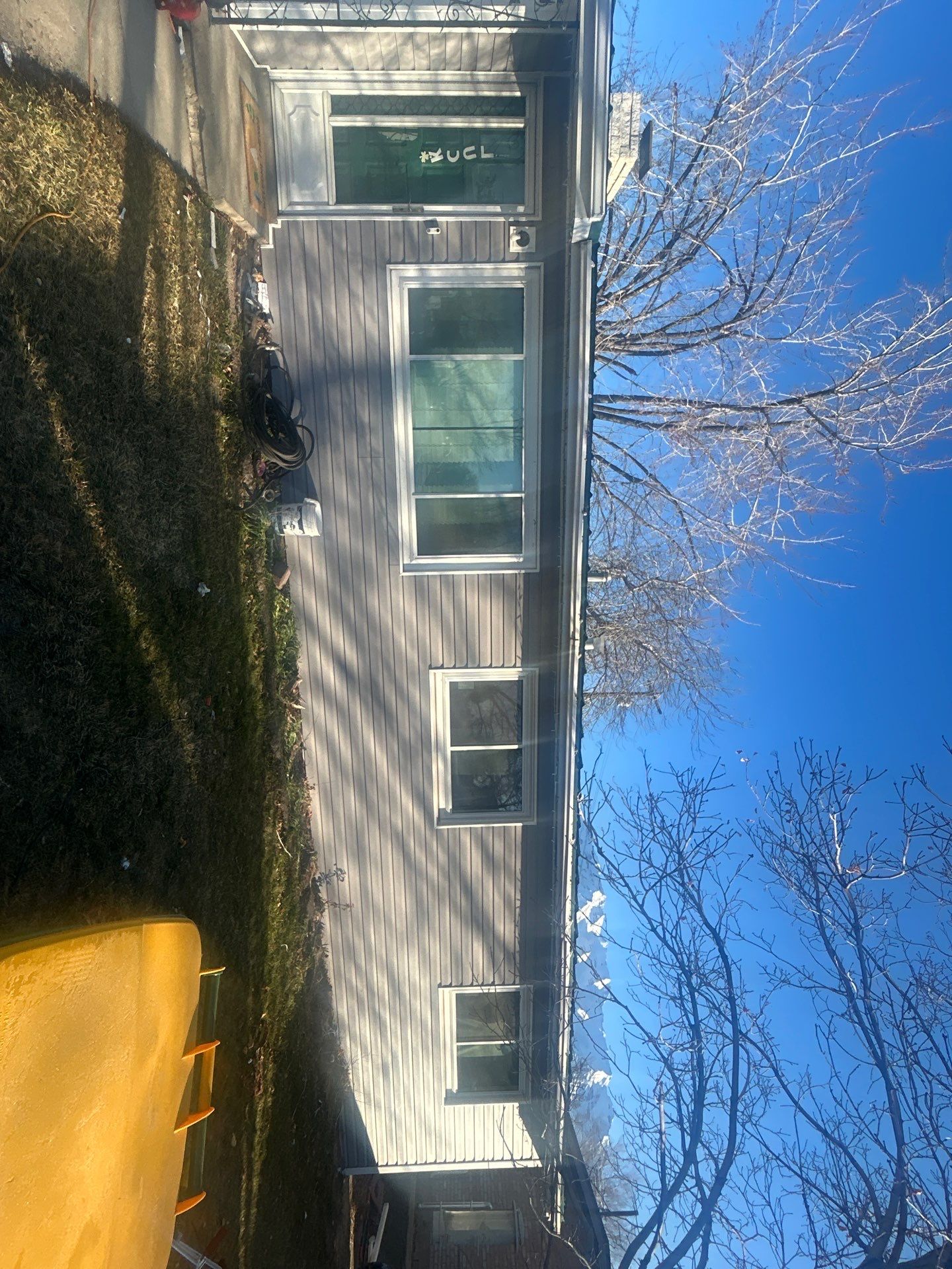 Orem | Elegant Aluminum-to-Vinyl Transformation | Harbor Grey & White by Ideal Siding Utah
