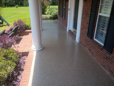Front Porch in Pecan