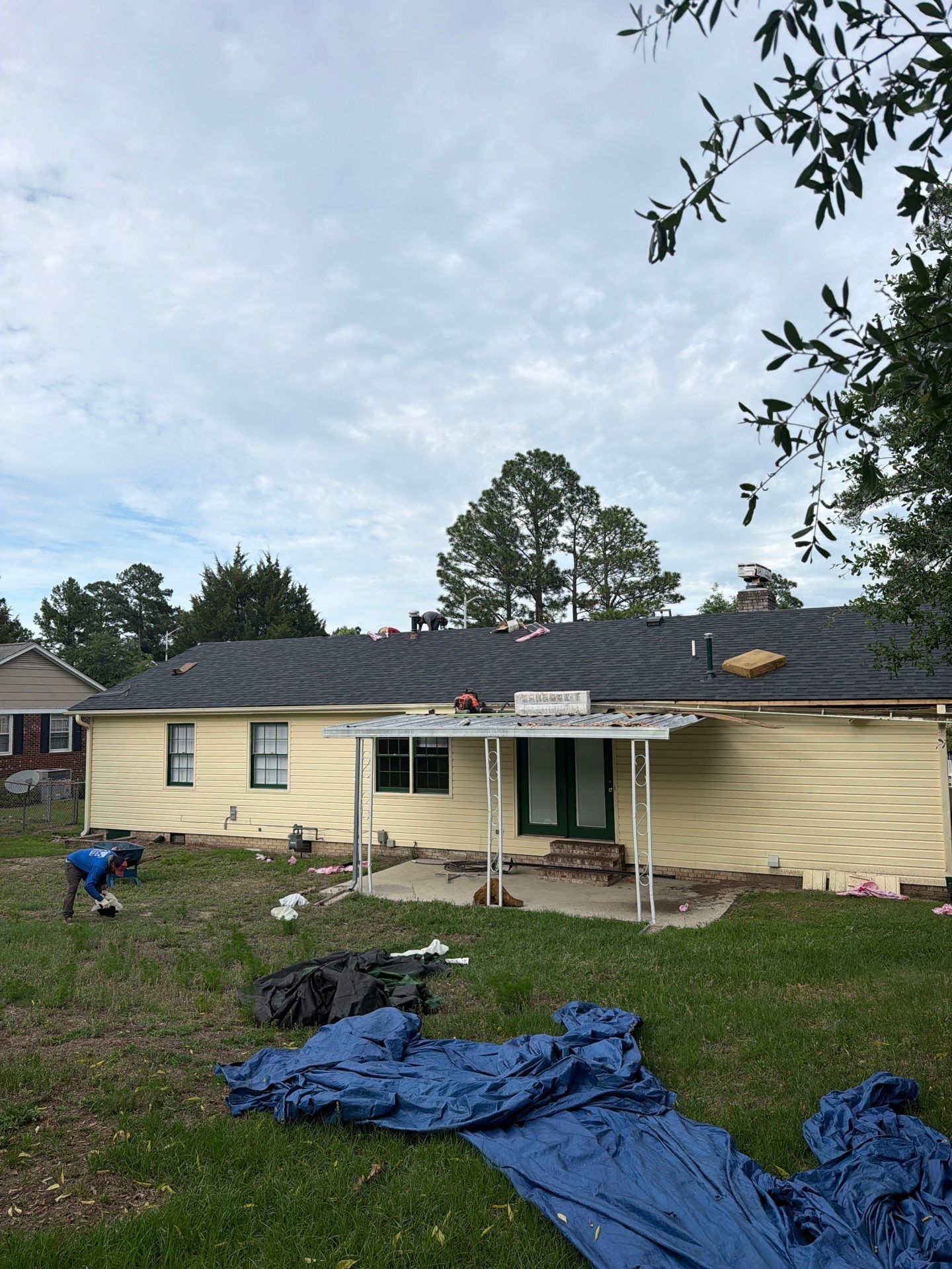 Roof Trusses Replaced- New Roof Installation by Karcher Roofing & Construction