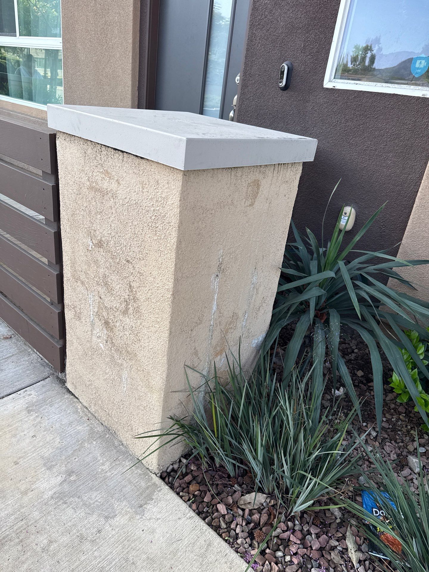 Pillar Stucco Repair in Glendora by One Stop Source