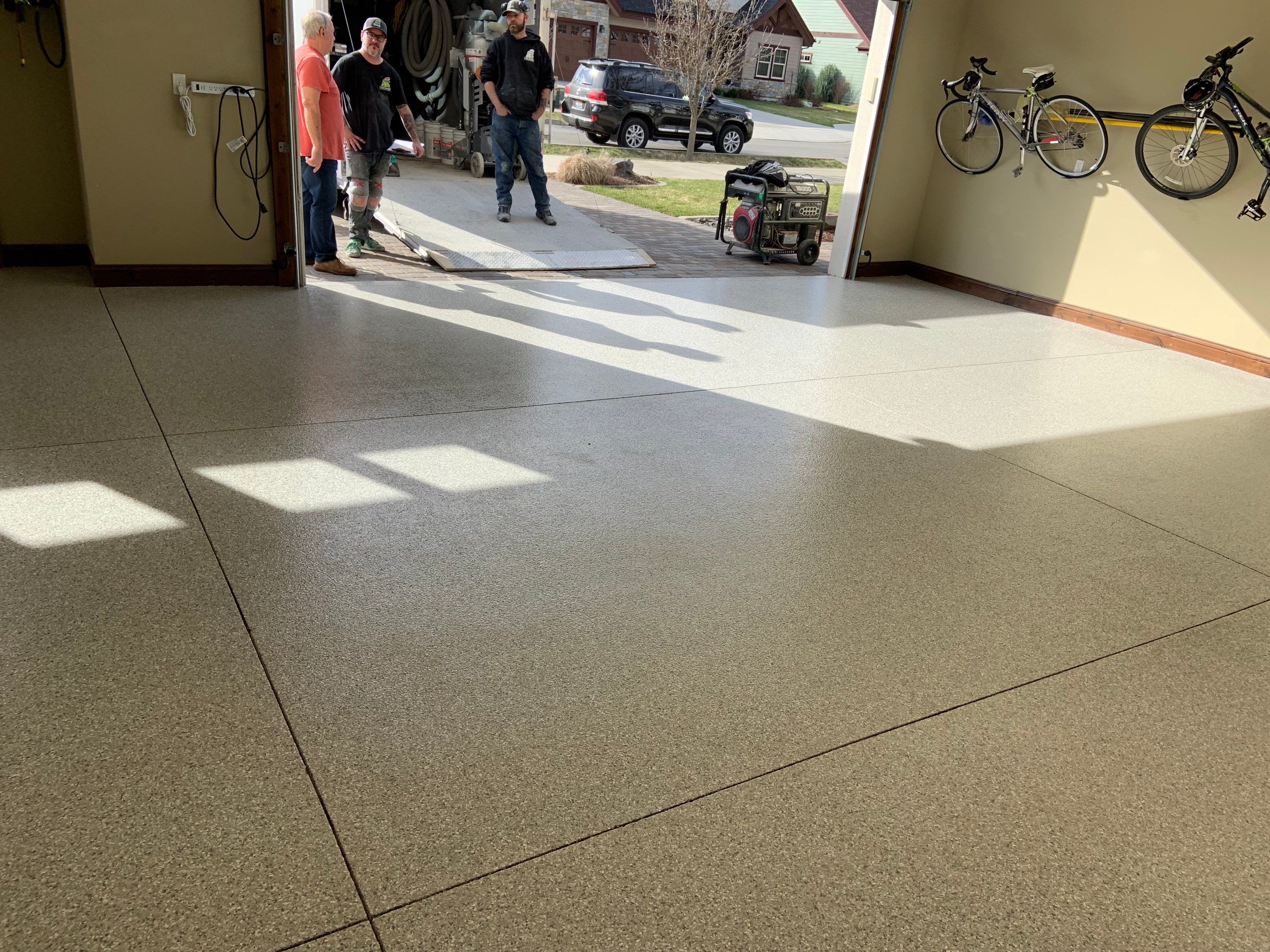 Garage Transformation using Mt Everest by Croc Coatings, LLC
