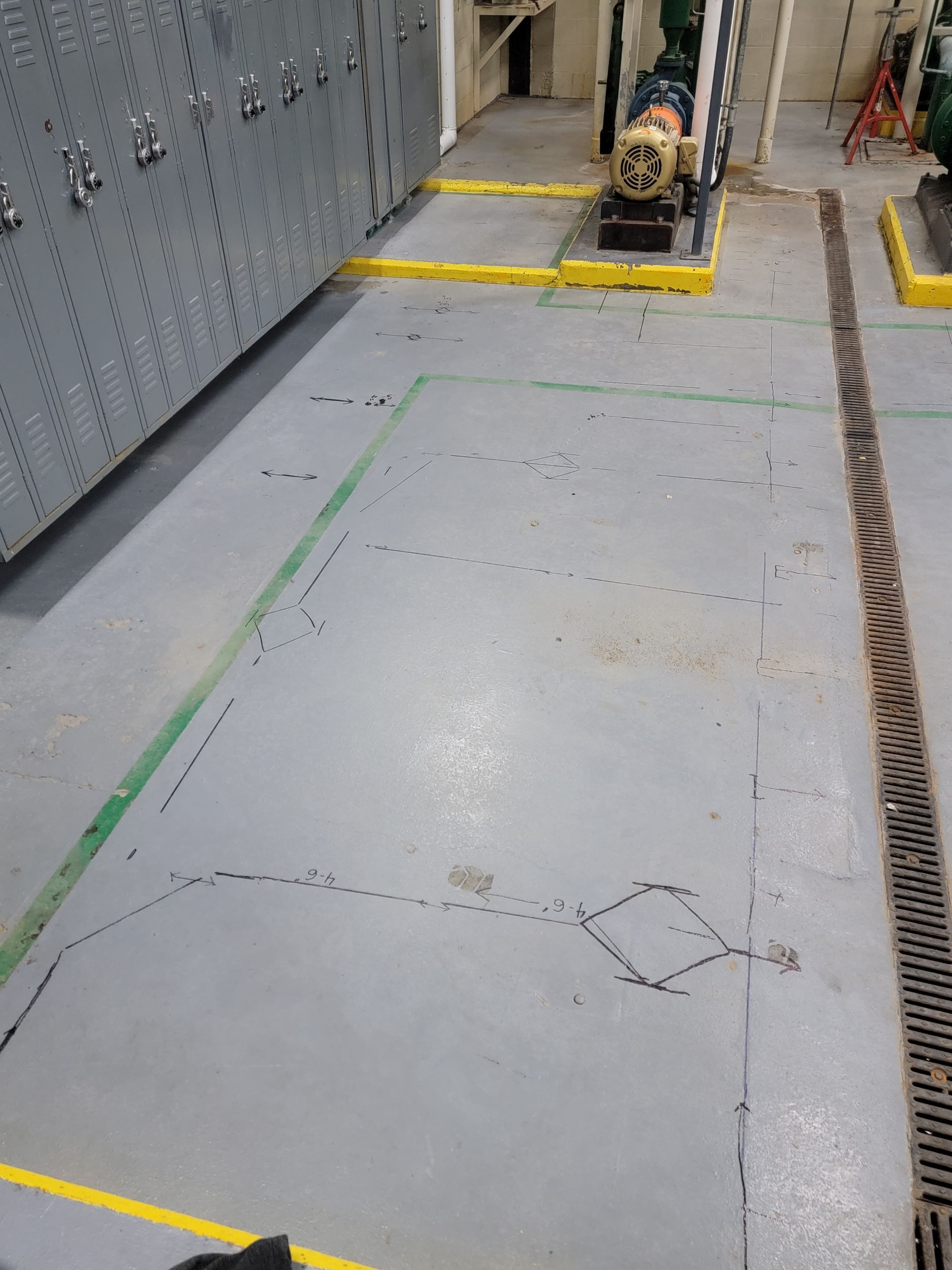 Concrete Scan for industrial type plant by Alsip Locating Service, LLC