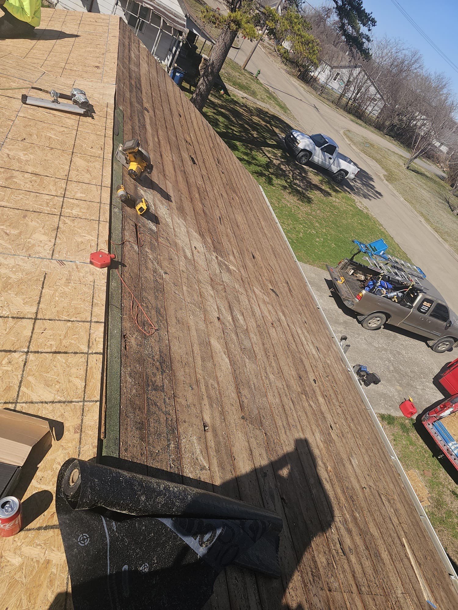 Storm damage restoration project by In & Out Construction & Remodeling, LLC