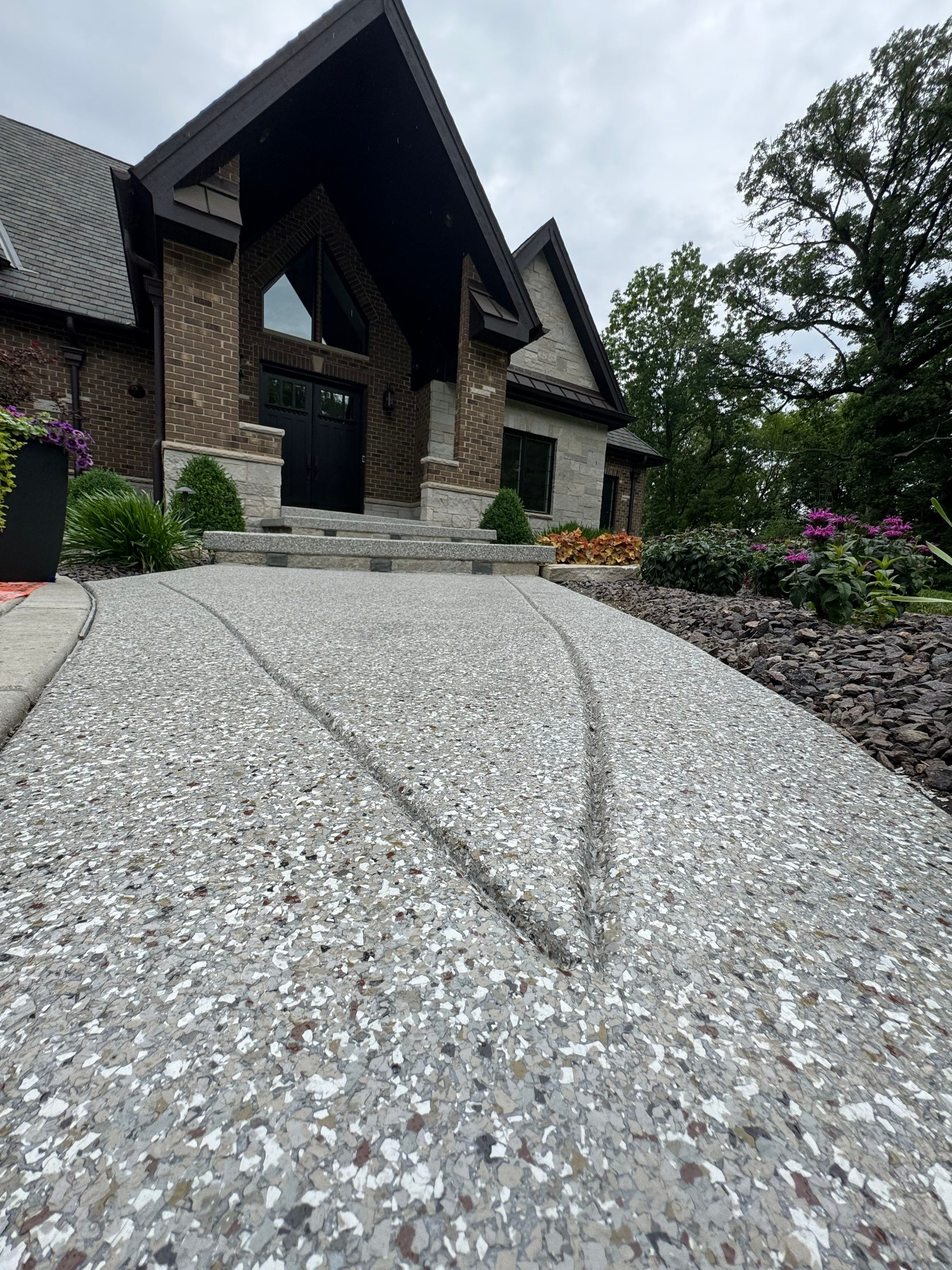 Creekbed Concrete Coating by Level 10 Coatings