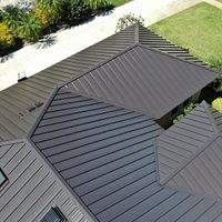 24ga 1.5" Mechanical Seam Dark Bronze  by Total Roofing System The Metal Roof Experts