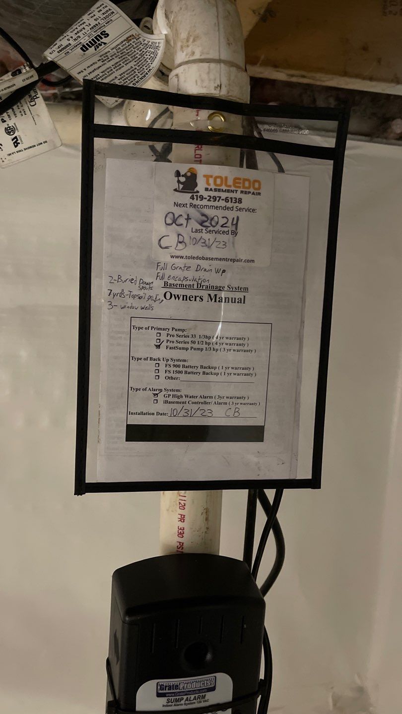 Crawl Space Waterproofing & Encapsulation using GrateProducts by Toledo Basement Repair