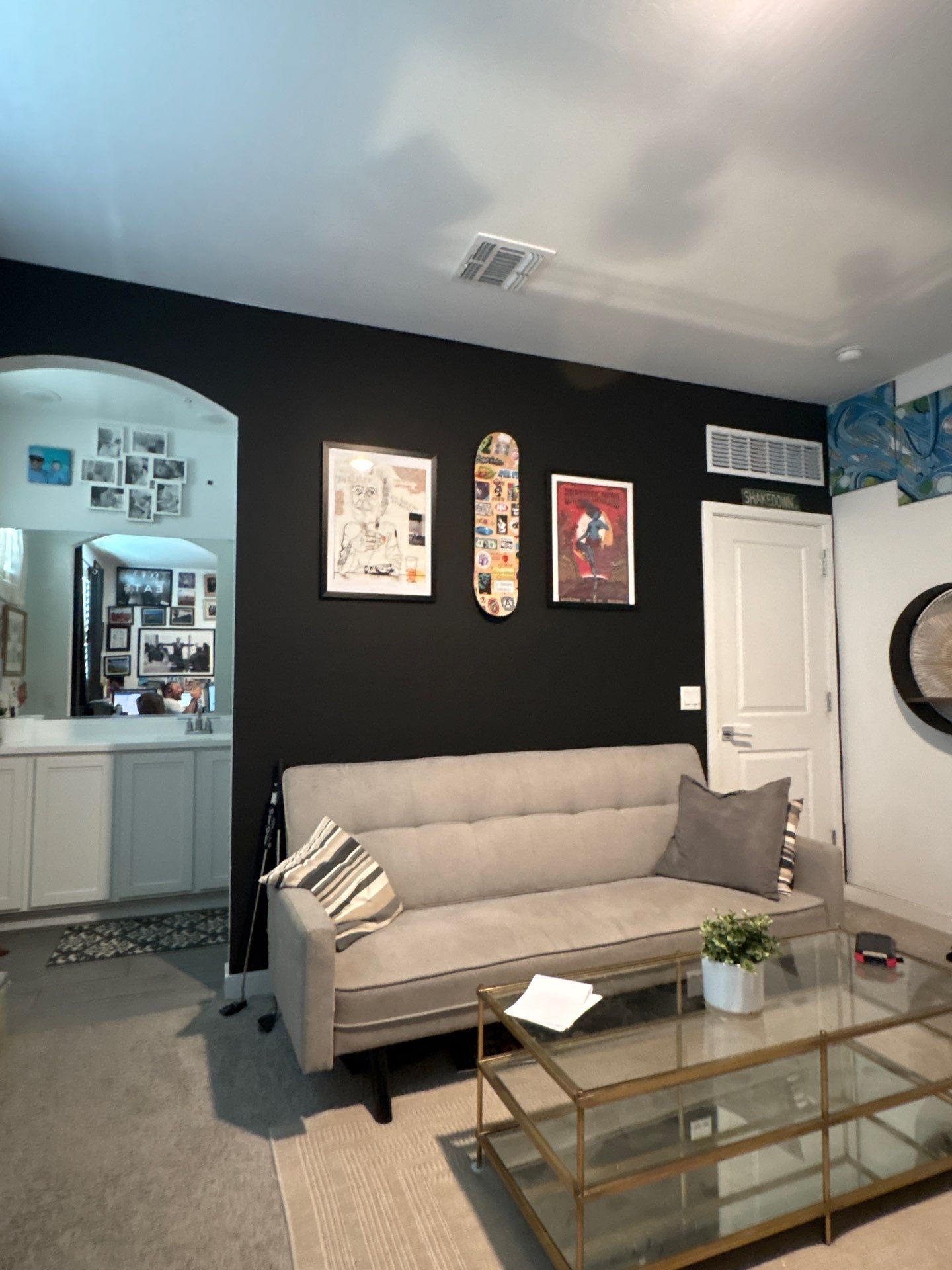 Living Room AV Update and Black Accent Wall in Buckeye by CompanyCam Sales Demo