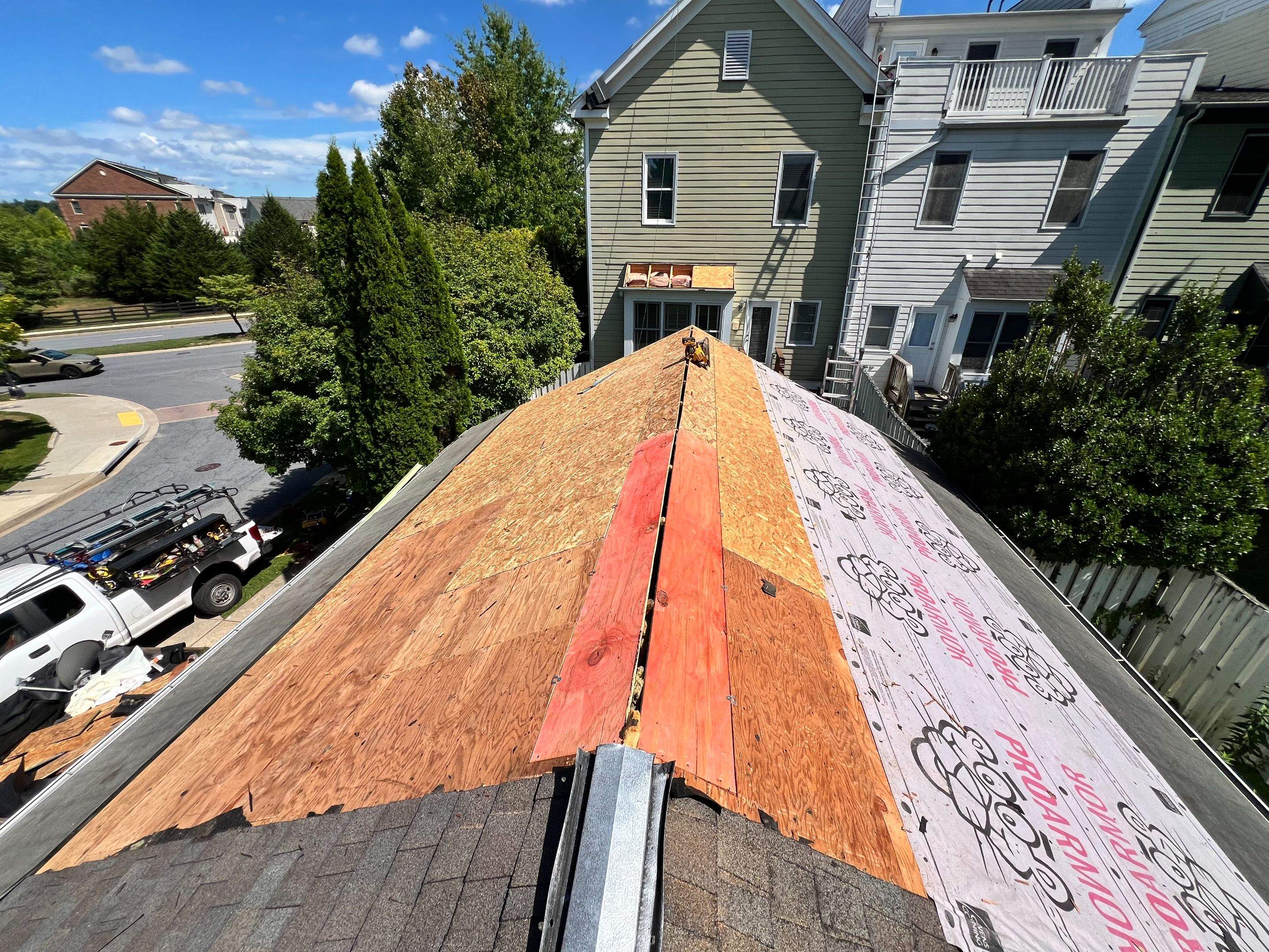 Multi-Story Residential Roof Replacement in Urbana by Frederick Roof Repair