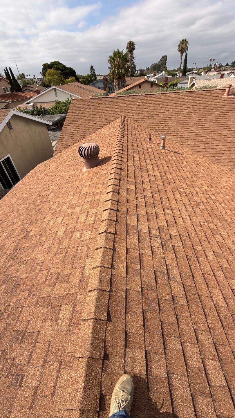 Asphalt Shingle Roof Rejuvenation and Vent Sealing in San Diego by Reliable Roofing San Diego Inc.