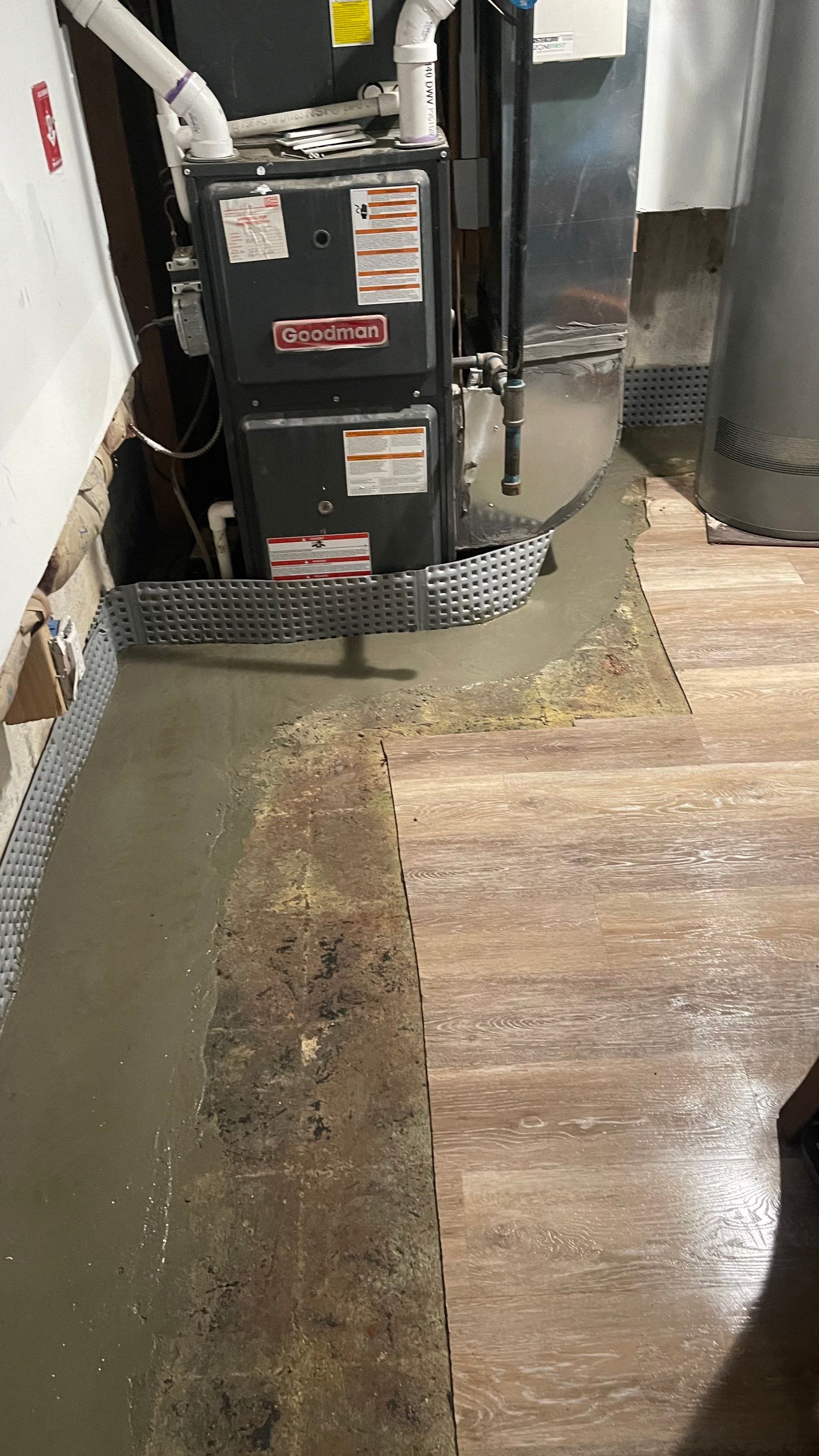 Interior French Drain Job in Lyndhurst, NJ by Pure Service Pro, LLC 