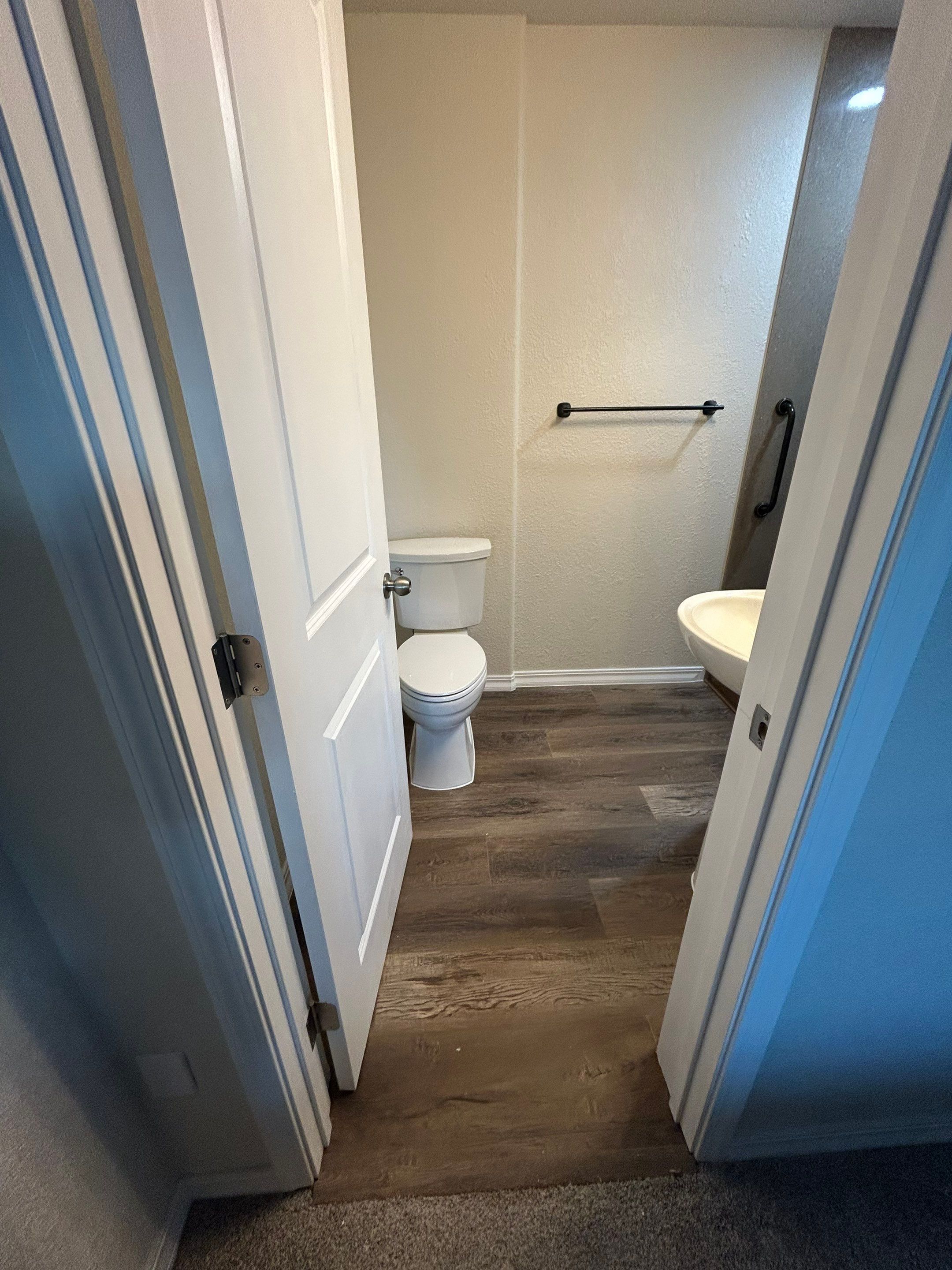 Shower Addition to Powder Room  by Center Point Renovations