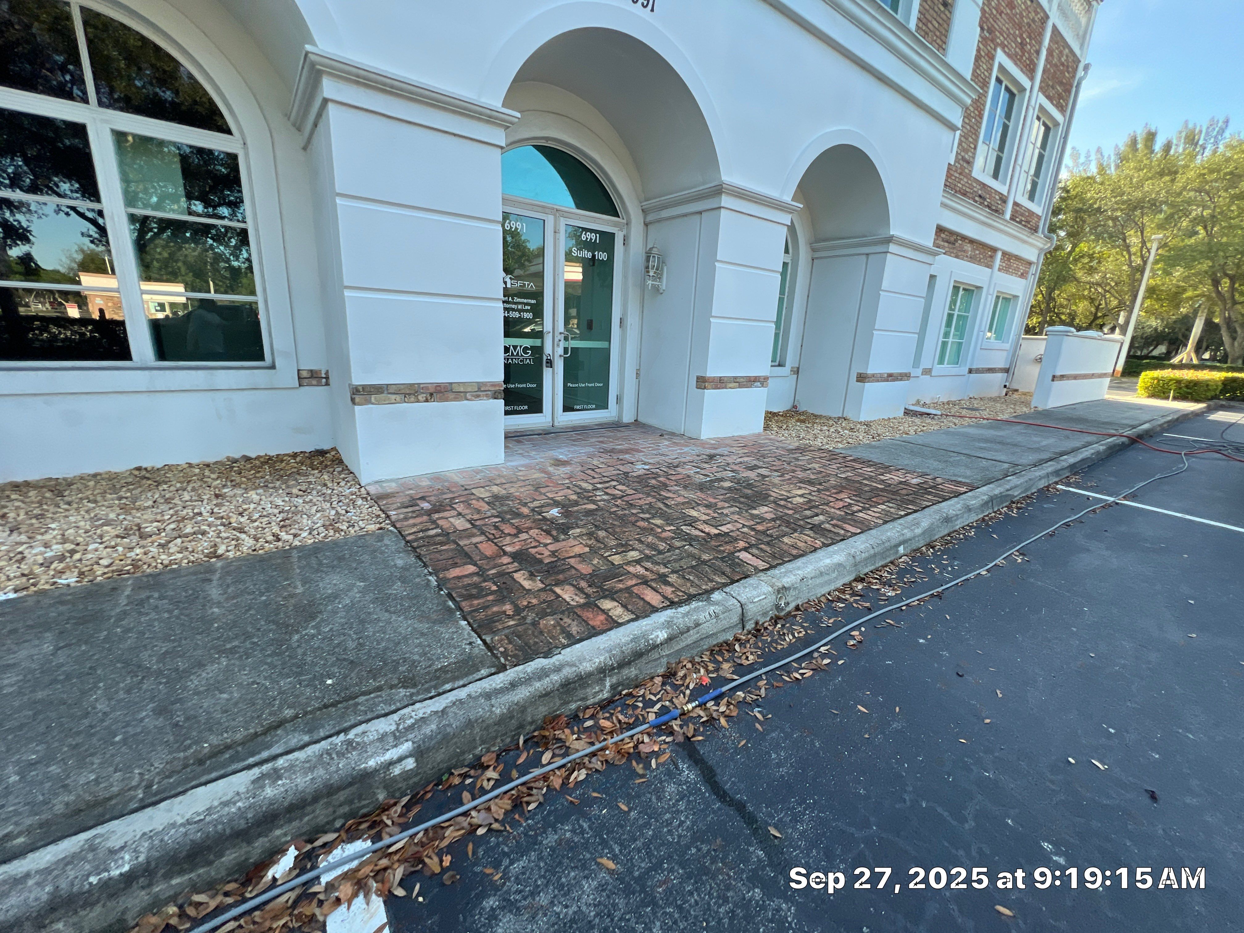 Pressure Washing Commercial Parkland by BKB Pressure Cleaning LLC