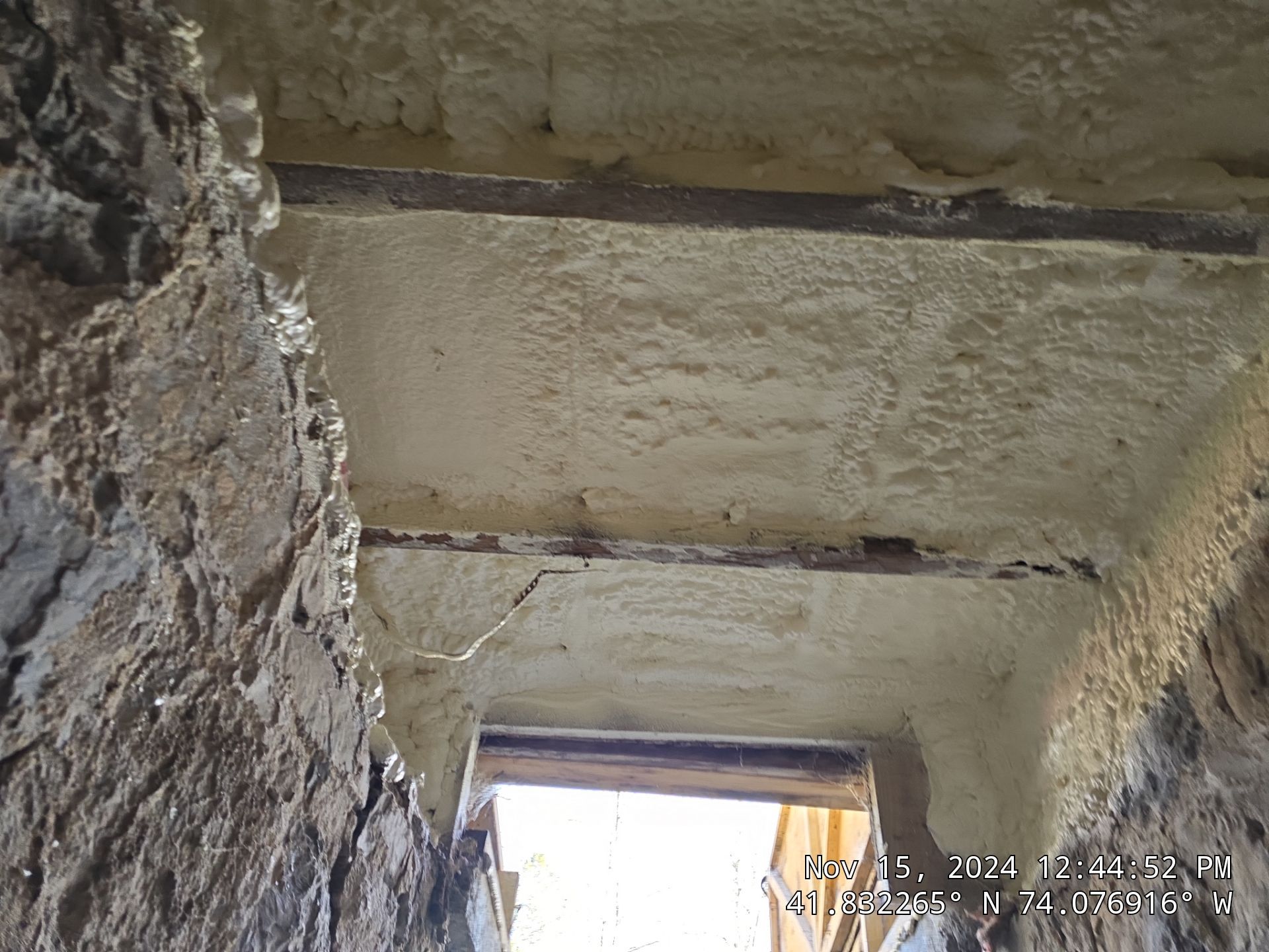Basement Exterior Walls using Closed Cell Spray Foam by NYS Foam & Energy