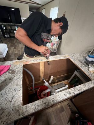 Kitchen Sink and High-Arc Faucet Installation in Brenham
