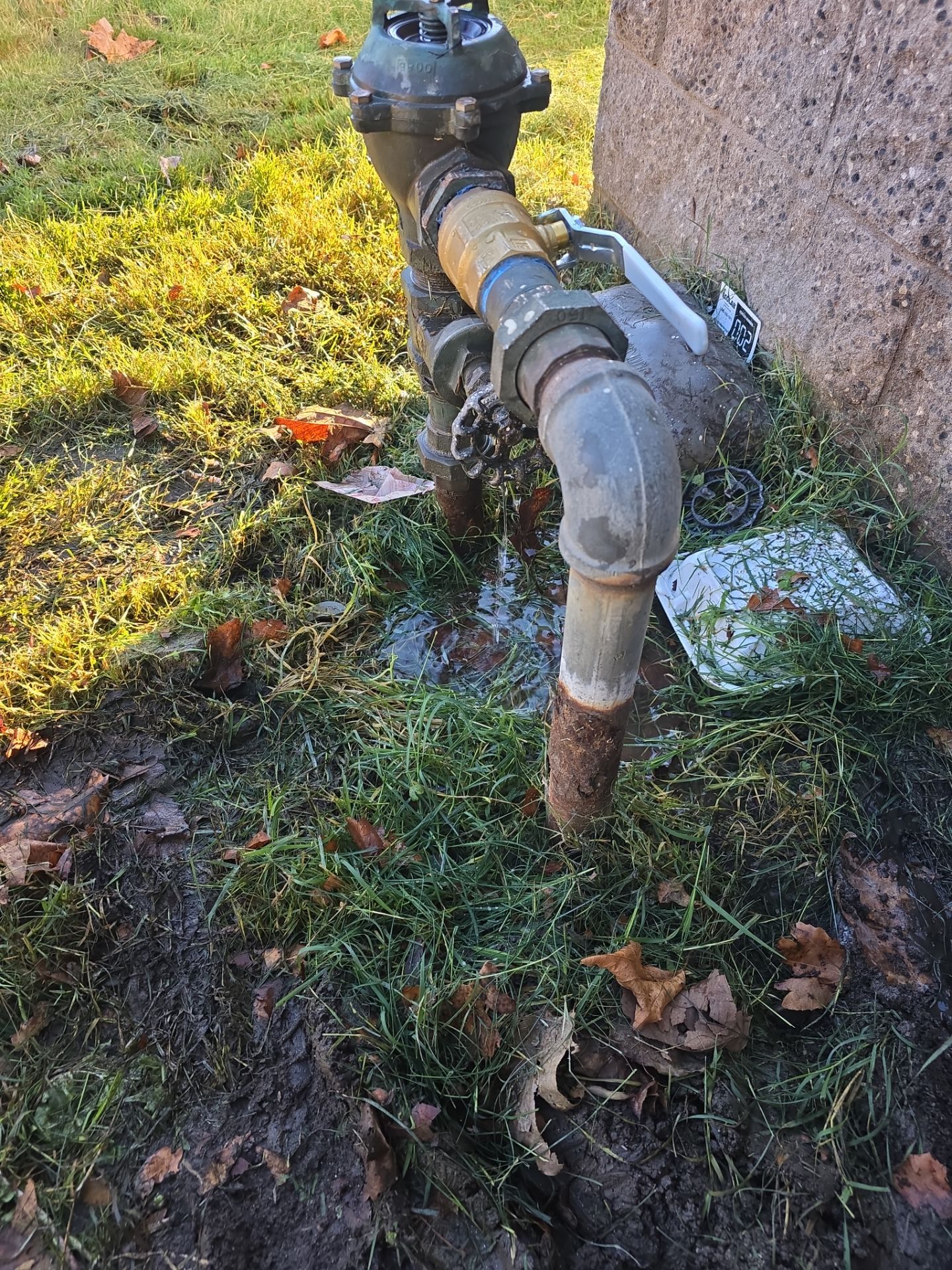 Outdoor Leaking Water Valve Repair by Us Plumbing
