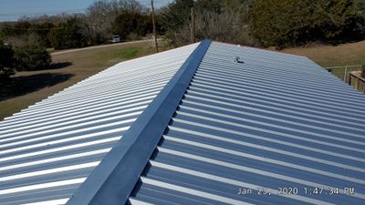 Residential Roofing Installation using PBR Metal Roof