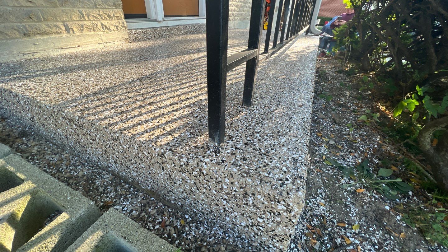 Patio Installation using Desert Sand by Your1DayFloor.com