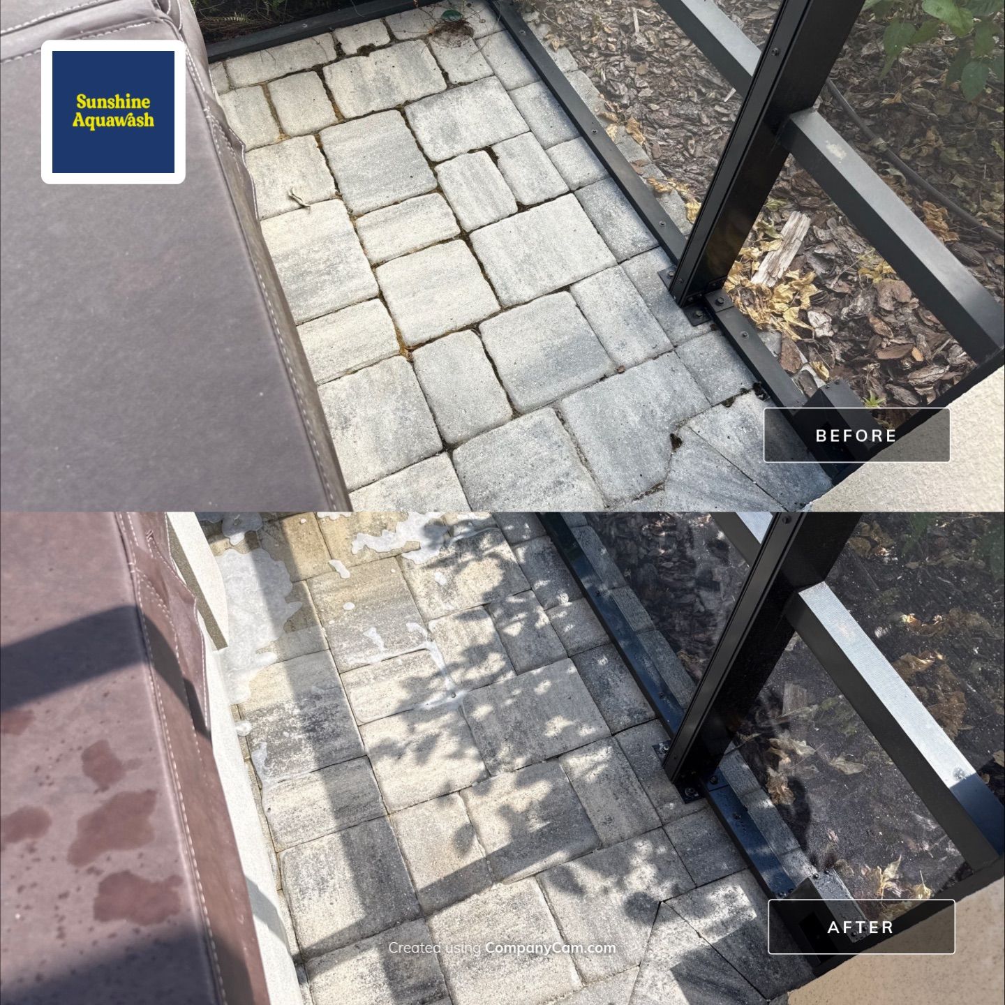 Lanai Paver & Screen Enclosure Cleaning | Artisan Lakes, Palmetto FL by Sunshine AquaWash