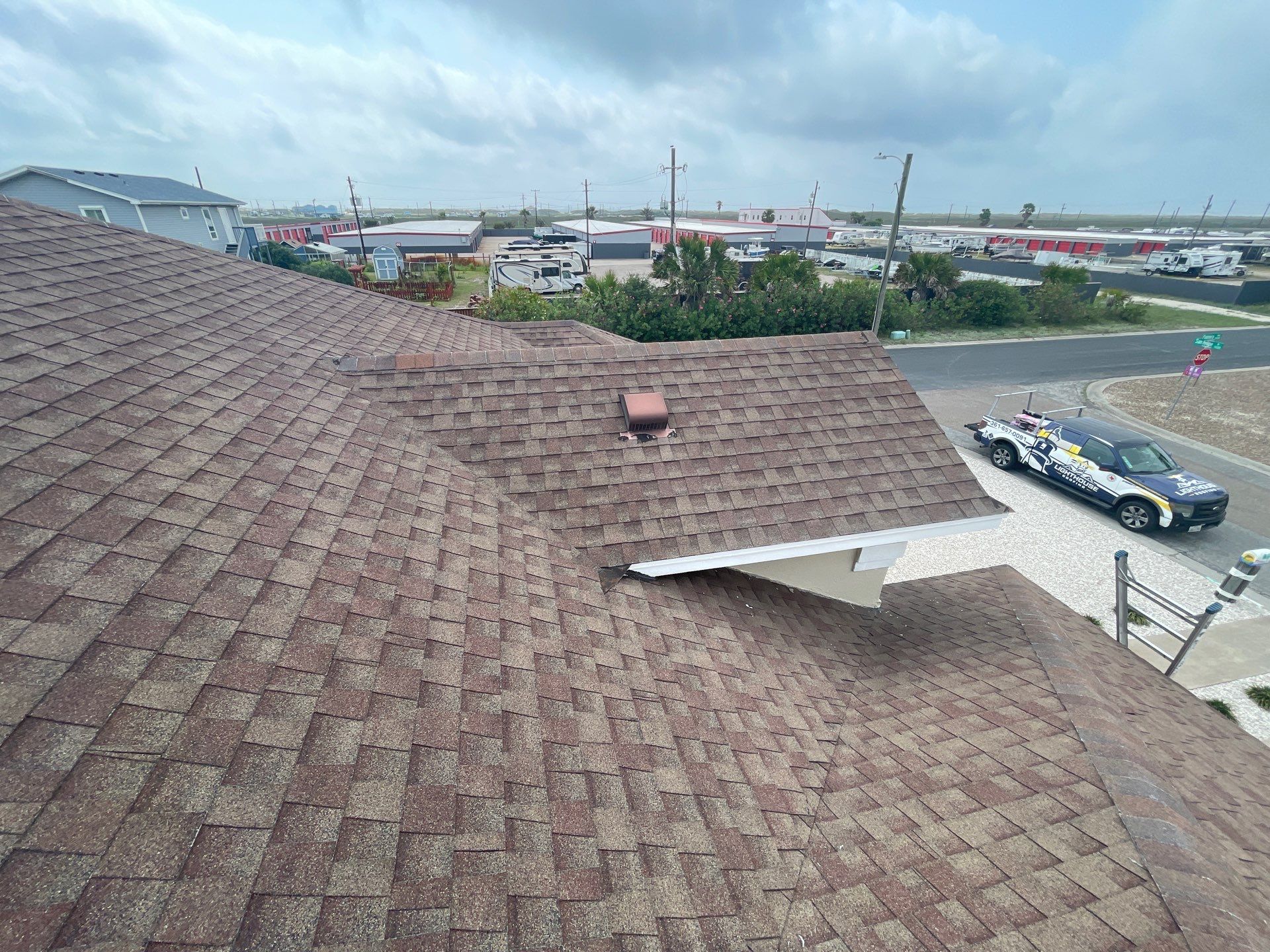 Residential Roofing Installation using GAF HDZ Barkwood by Lighthouse Roofing