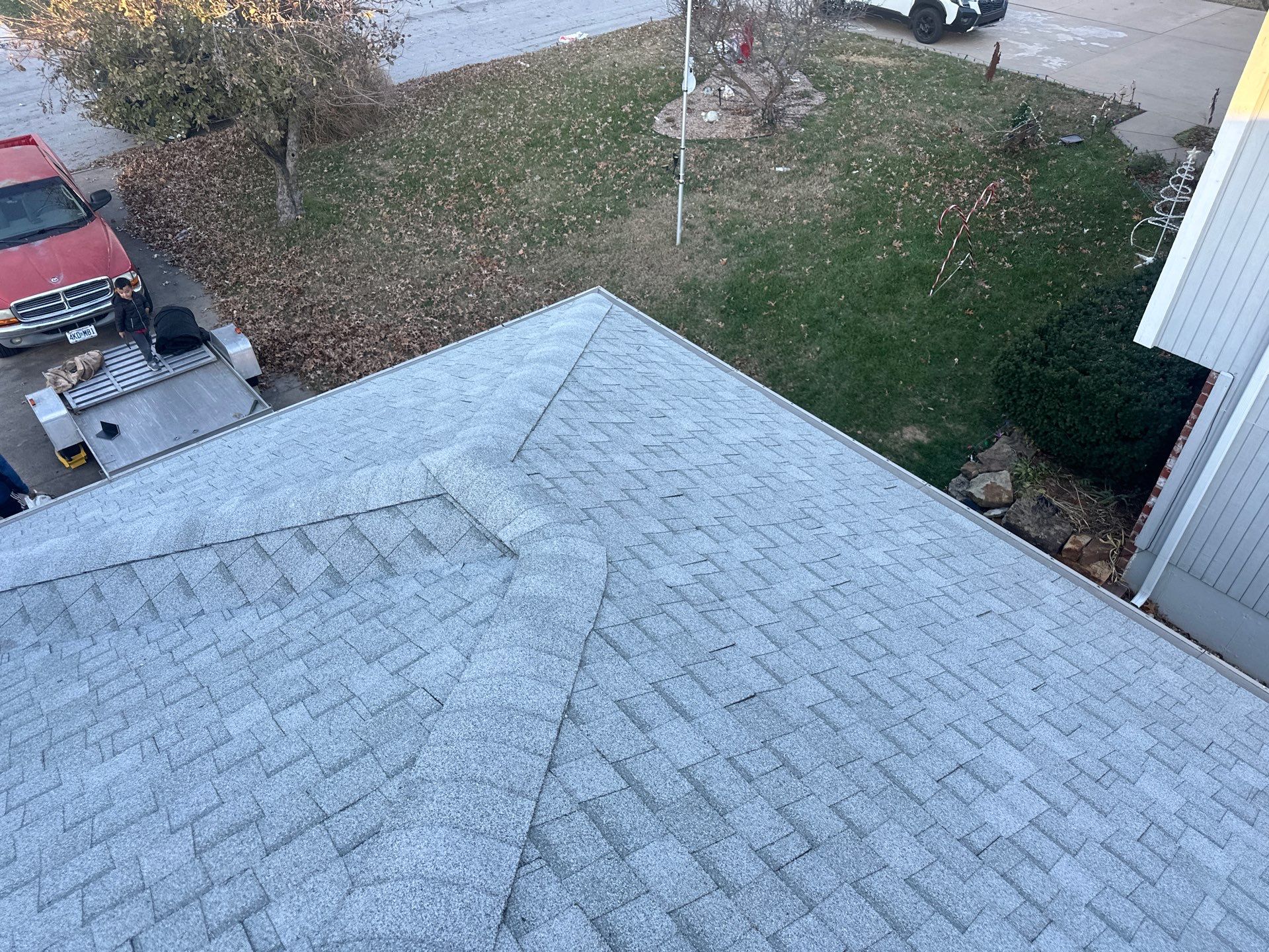 Residential Roofing Install - Atlas Pinnacle Pristine Shingles - Color Oyster Shell  by Titan Commercial & Residential Roofing 