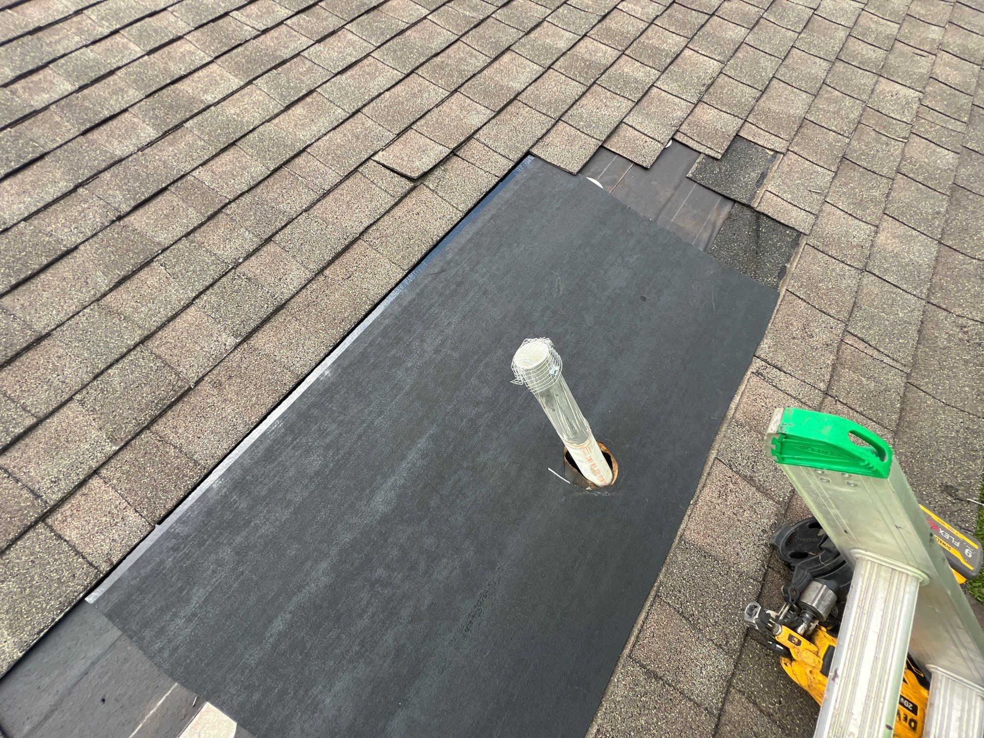 Hail Damage using Owen's Corning Duration (Lifetime) Shingles by Roof Repair Company