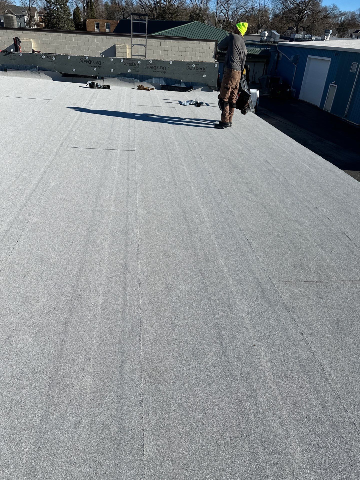 Commercial Roofing using Certainteed Flintastic Self Adhered by Stendahl Services
