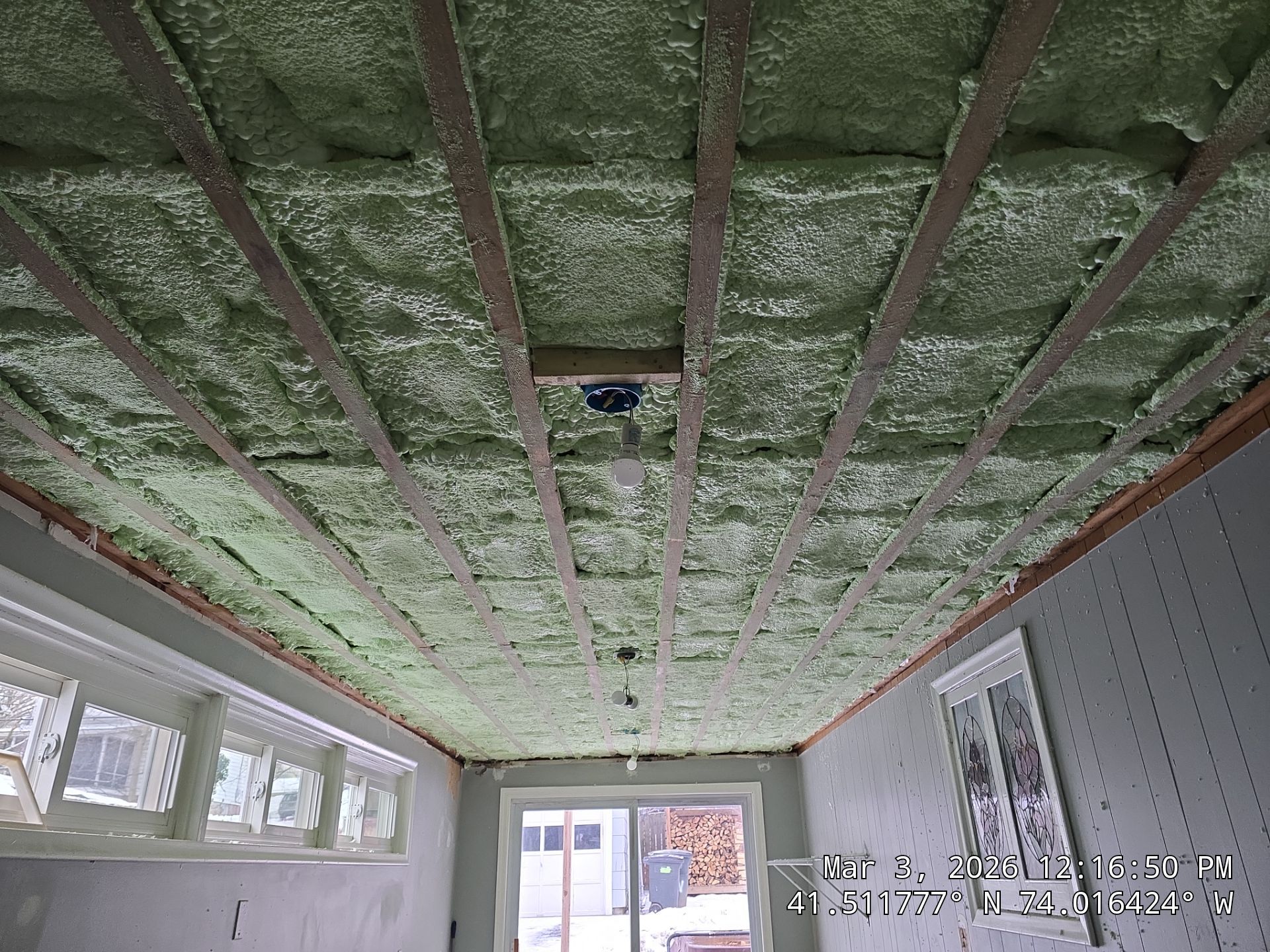 Attic Insulation using open cell spray foam by NYS Foam & Energy