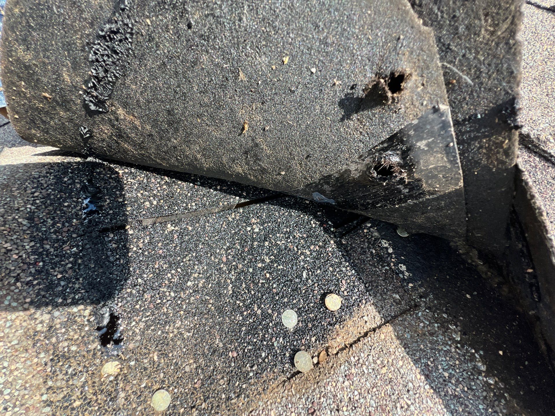 Hail Damage using Owen's Corning Duration (Lifetime) Shingles by Roof Repair Company