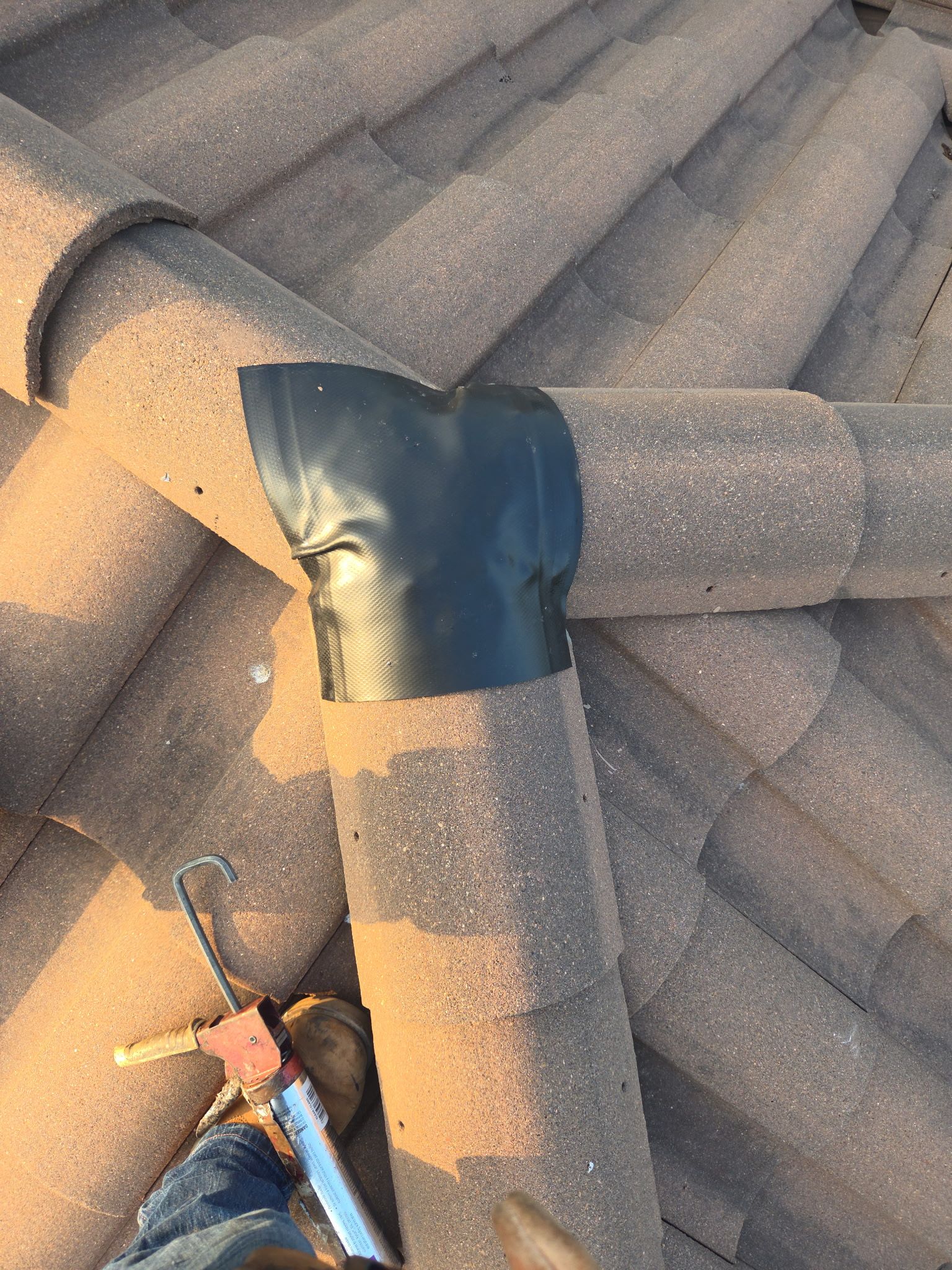 Lots of tile repairs out in Spicewood by REPS OF TEXAS